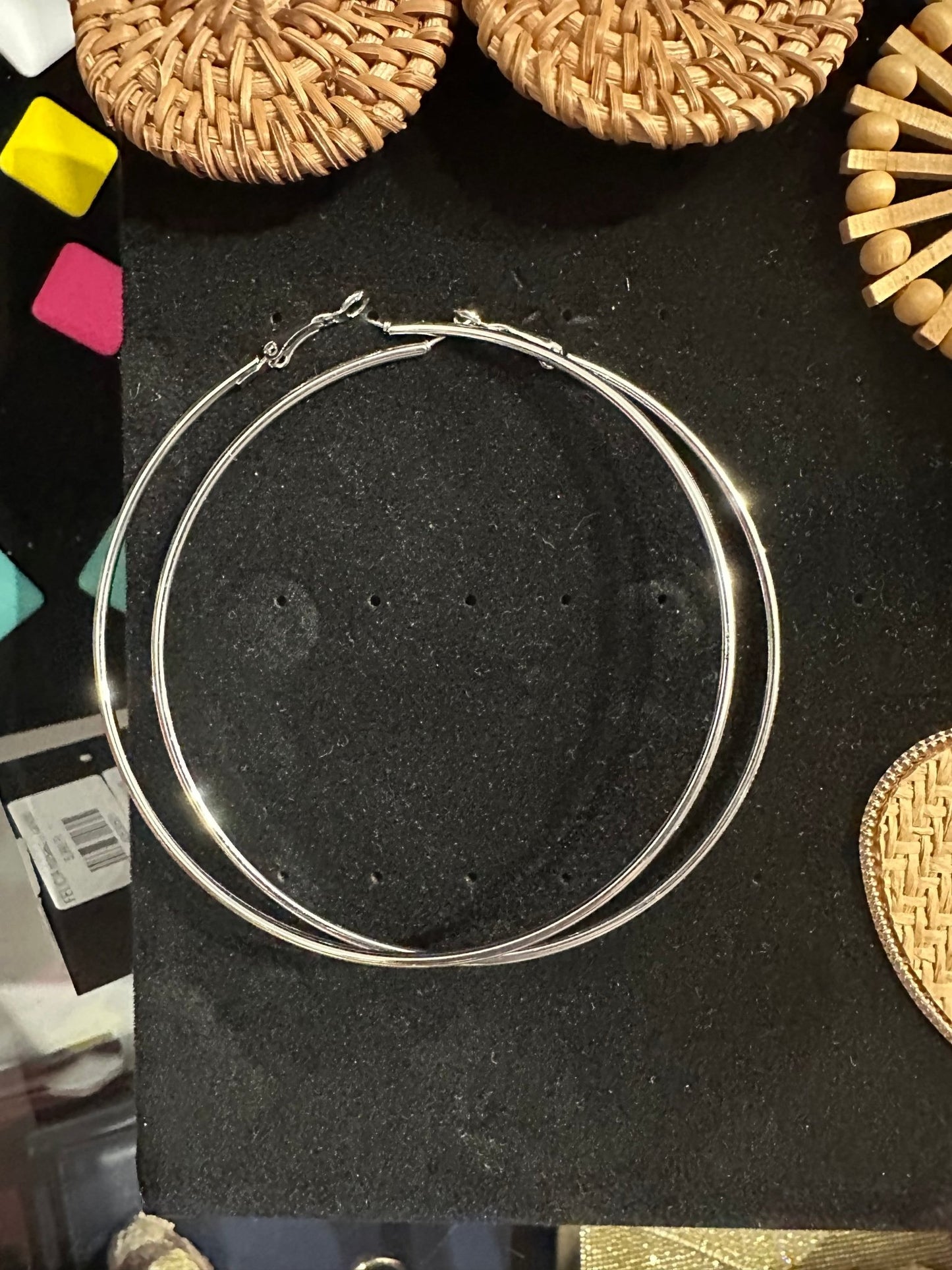 ANDIKA ezüst színű karika fülbevaló - BELADY