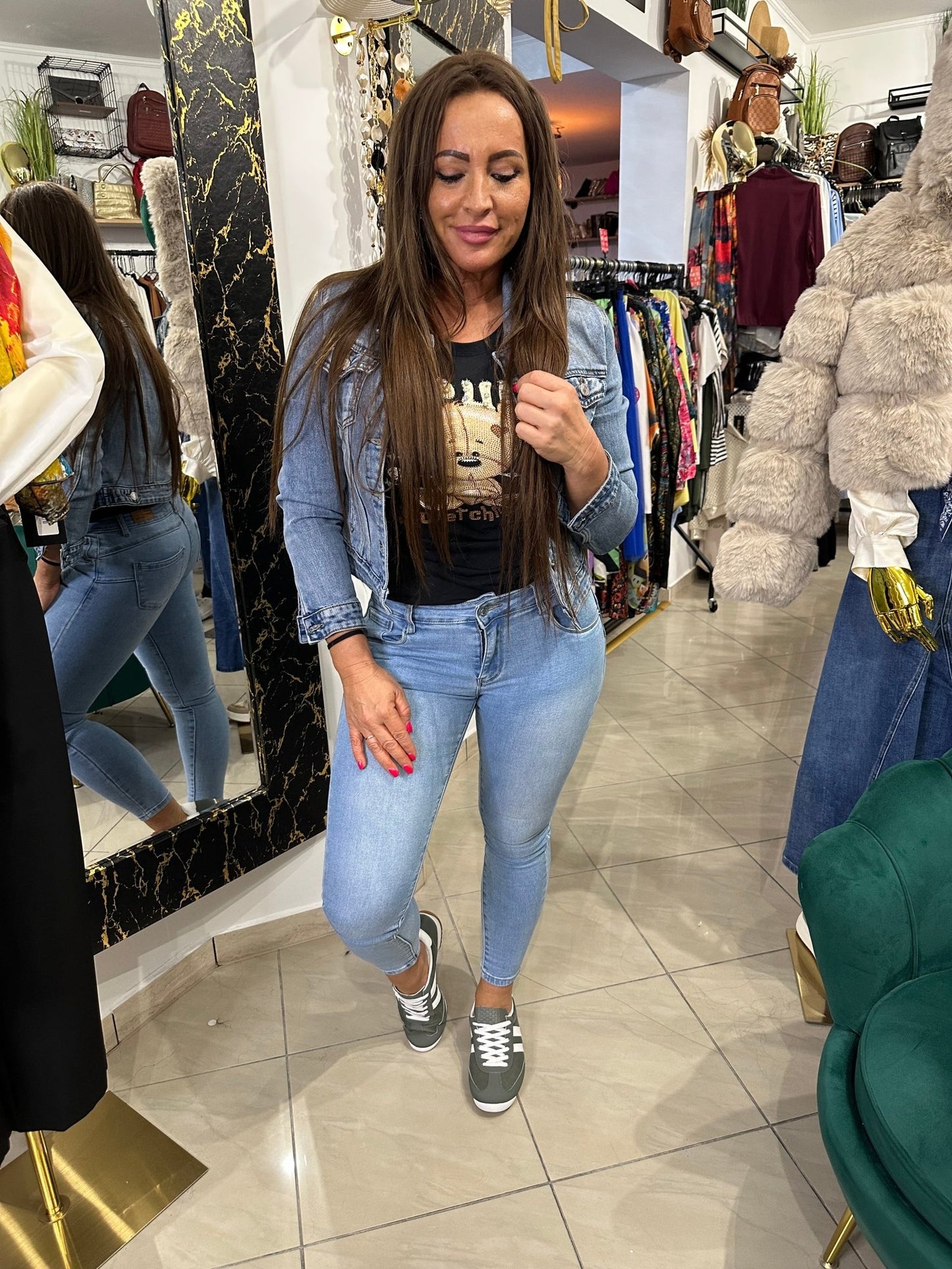 ANITA khaki zöld sport cipő - BELADY