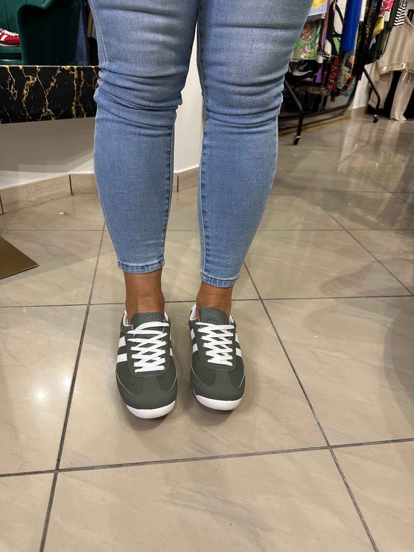 ANITA khaki zöld sport cipő - BELADY