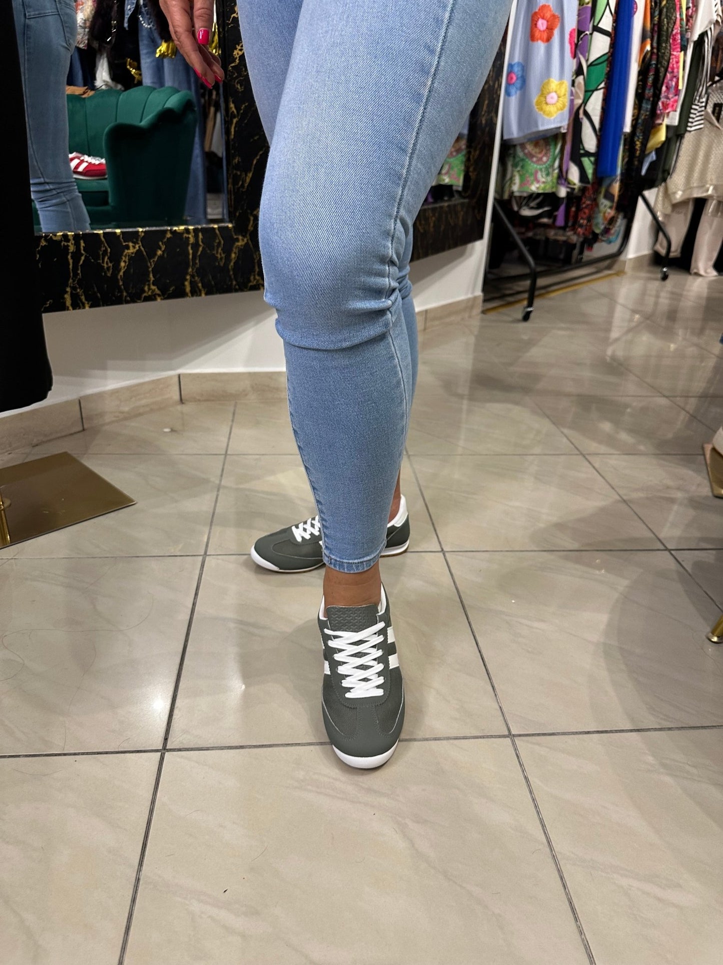 ANITA khaki zöld sport cipő - BELADY