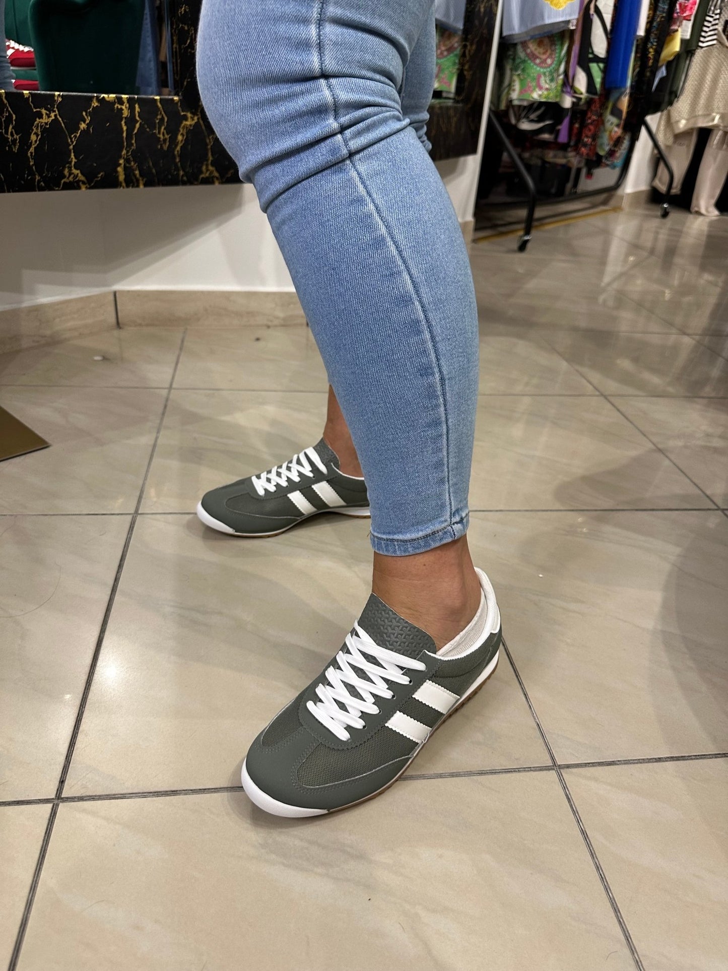 ANITA khaki zöld sport cipő - BELADY