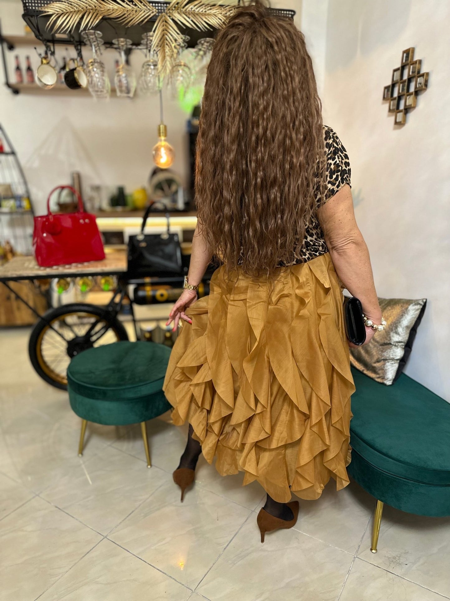 Barna leopárd mintás felsõ - BELADY