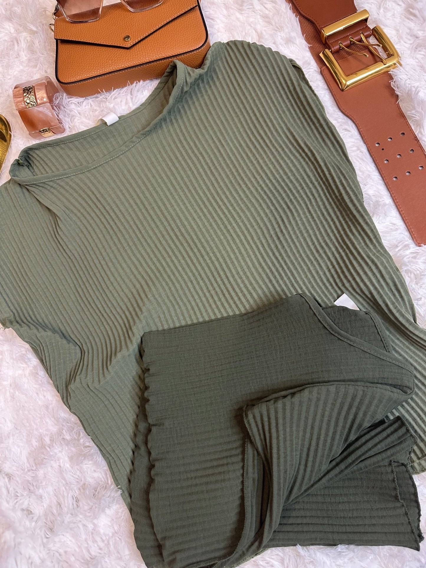Bordázott khaki felsõ - BELADY