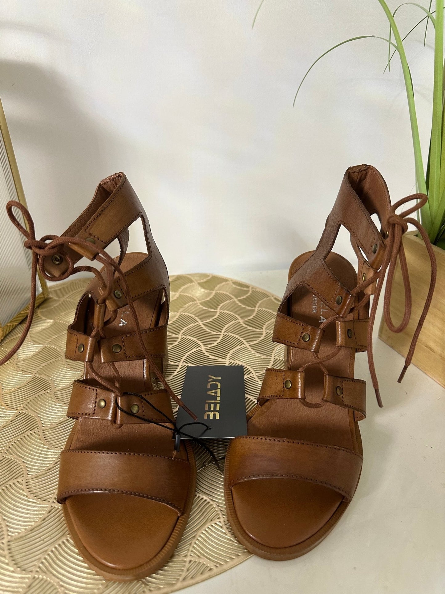 CARVELA barna bőr magas talpú szandál (EU36 - os) - BELADY