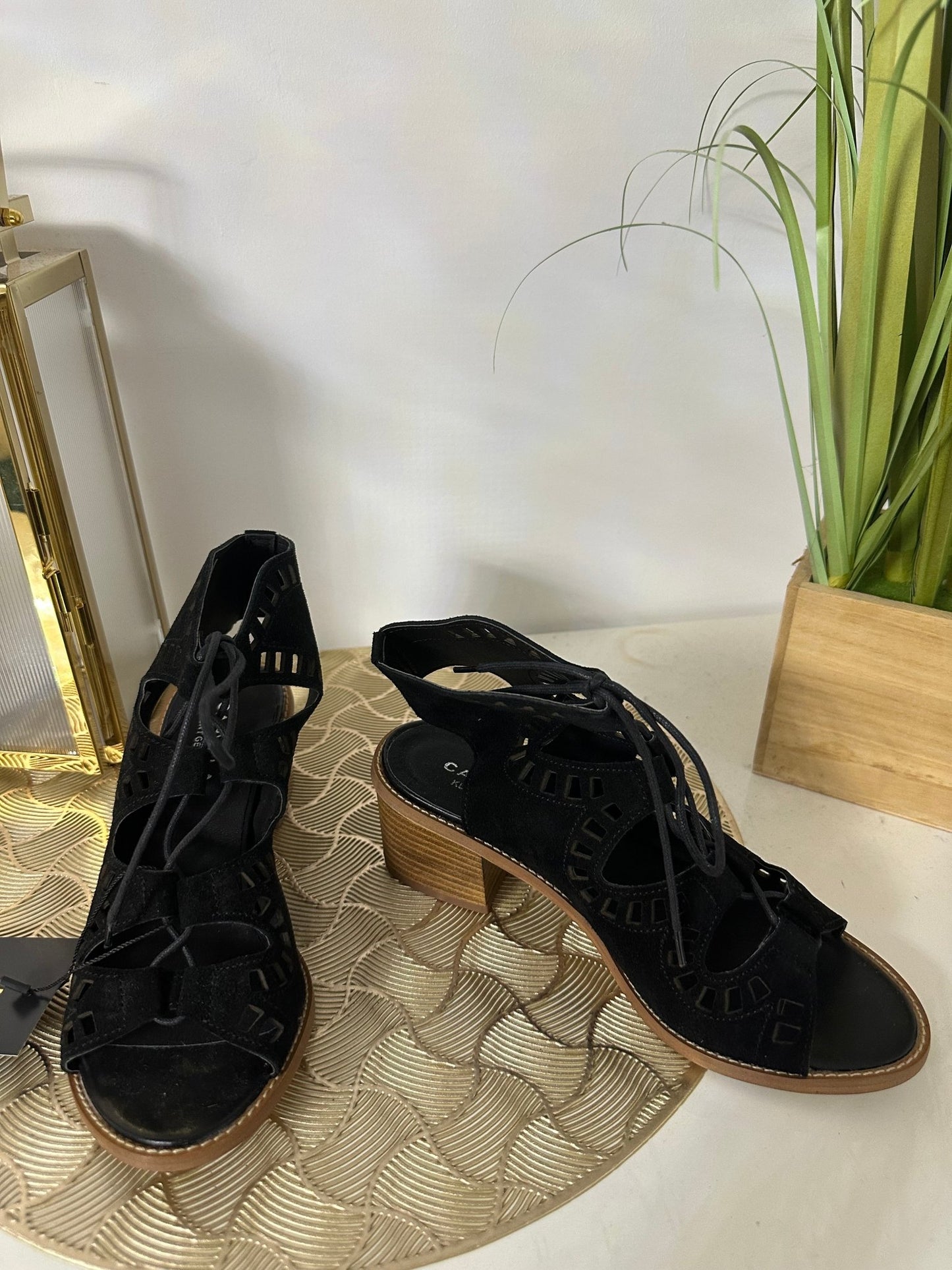 CARVELA fekete velúr magas talpú szandál (EU36 - os) - BELADY