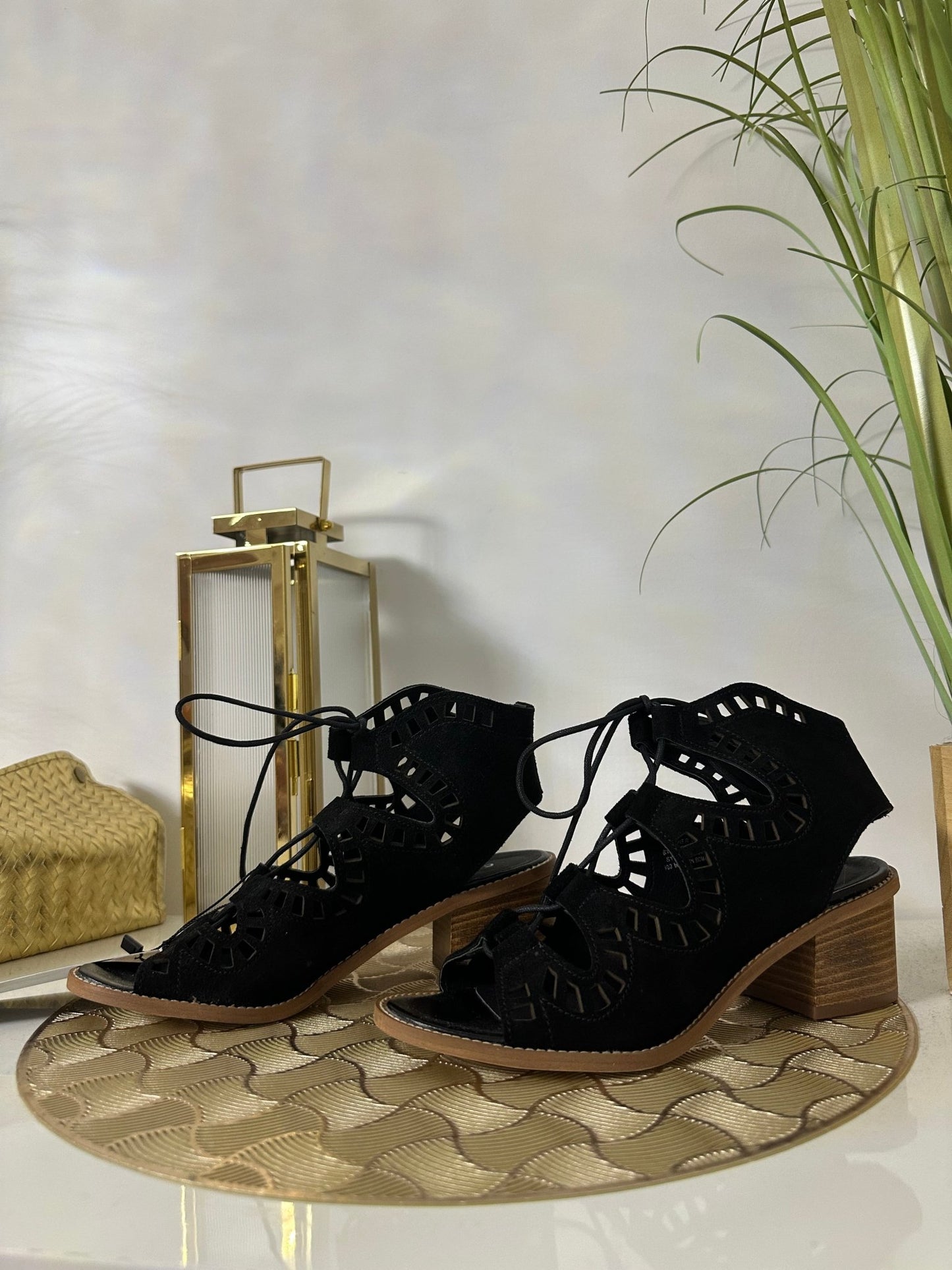 CARVELA fekete velúr magas talpú szandál (EU36 - os) - BELADY