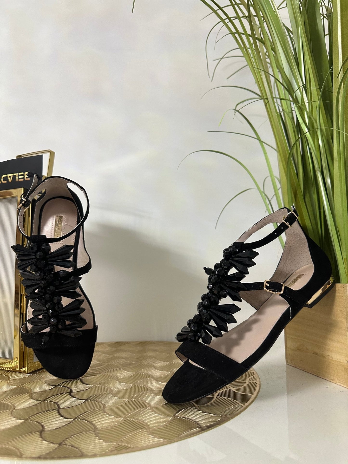 CARVELA fekete velúr szandál (EU35 - ös) - BELADY