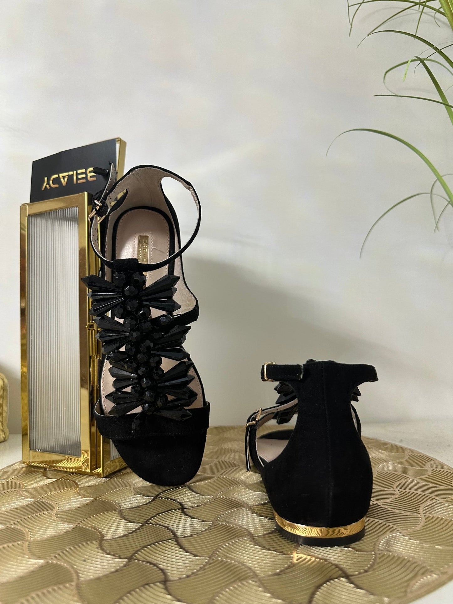 CARVELA fekete velúr szandál (EU35 - ös) - BELADY