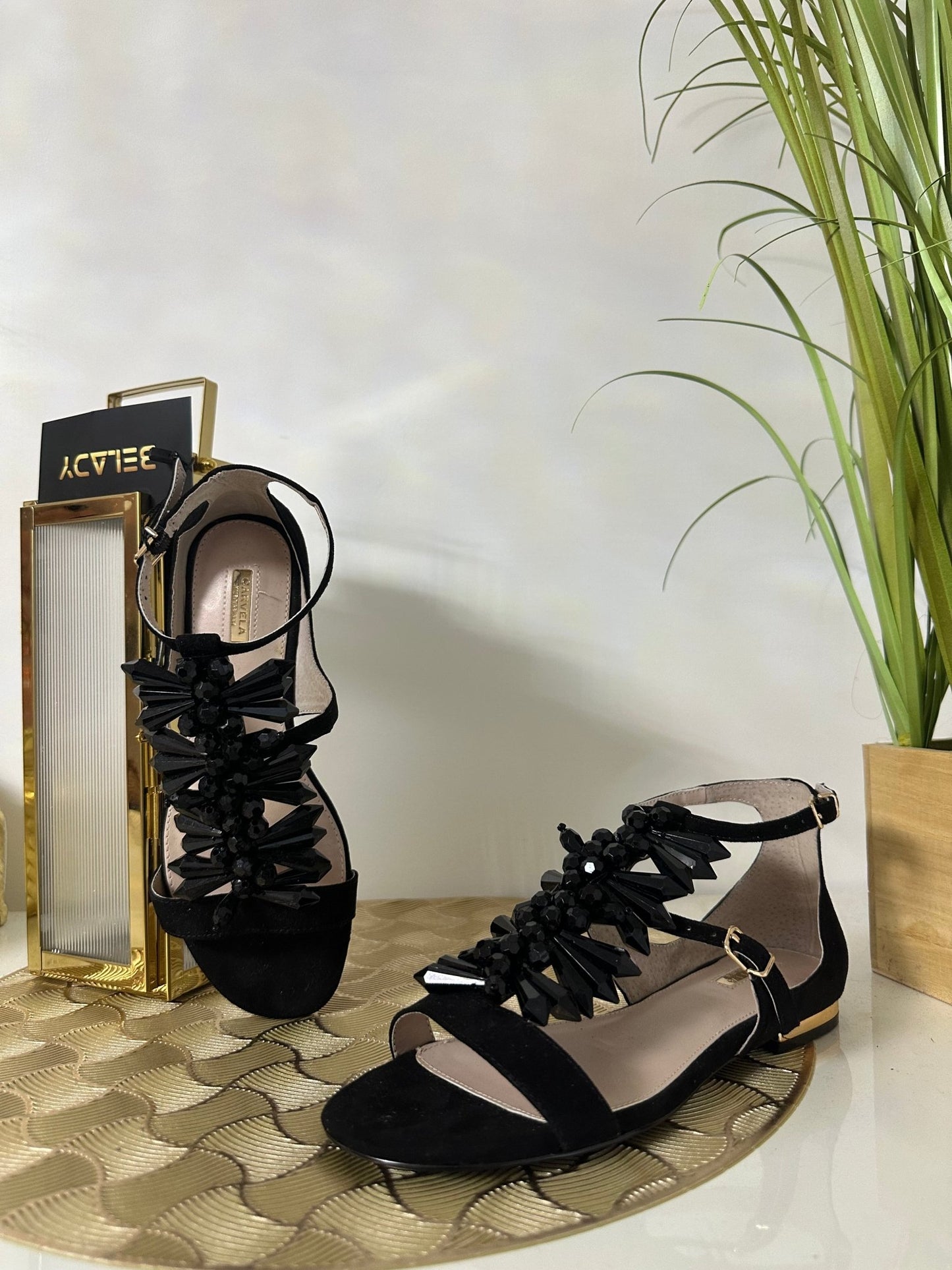 CARVELA fekete velúr szandál (EU35 - ös) - BELADY