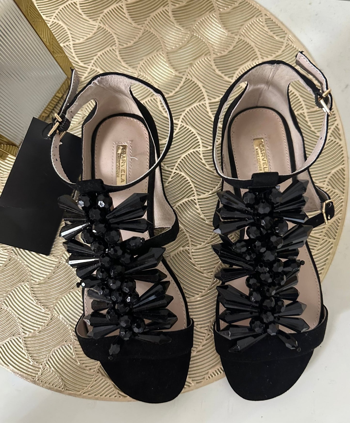 CARVELA fekete velúr szandál (EU35 - ös) - BELADY