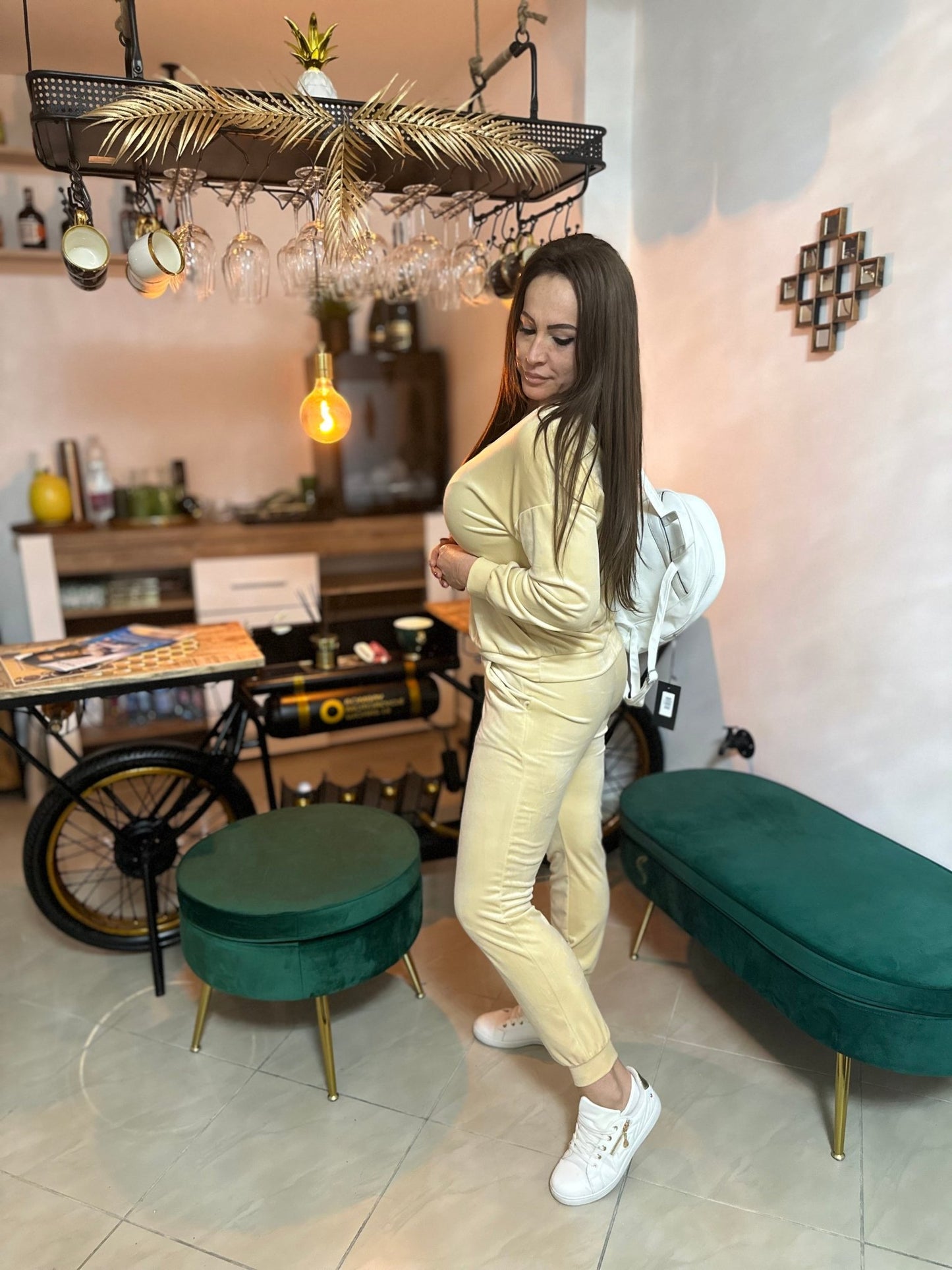 DANIELLE vajszínű melegítő szett - BELADY