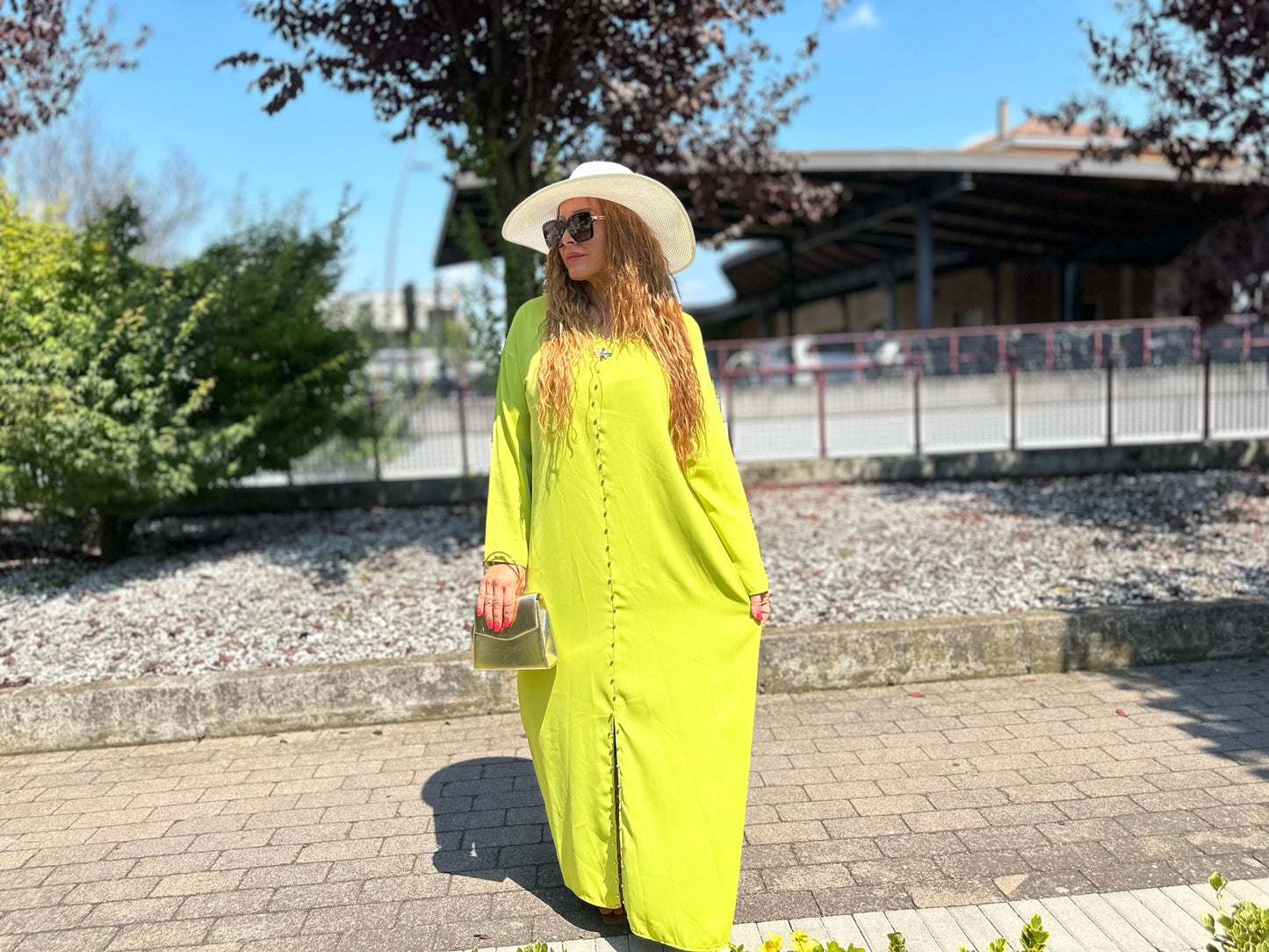 DIAMOND neonzöld alkalmi ruha - BELADY