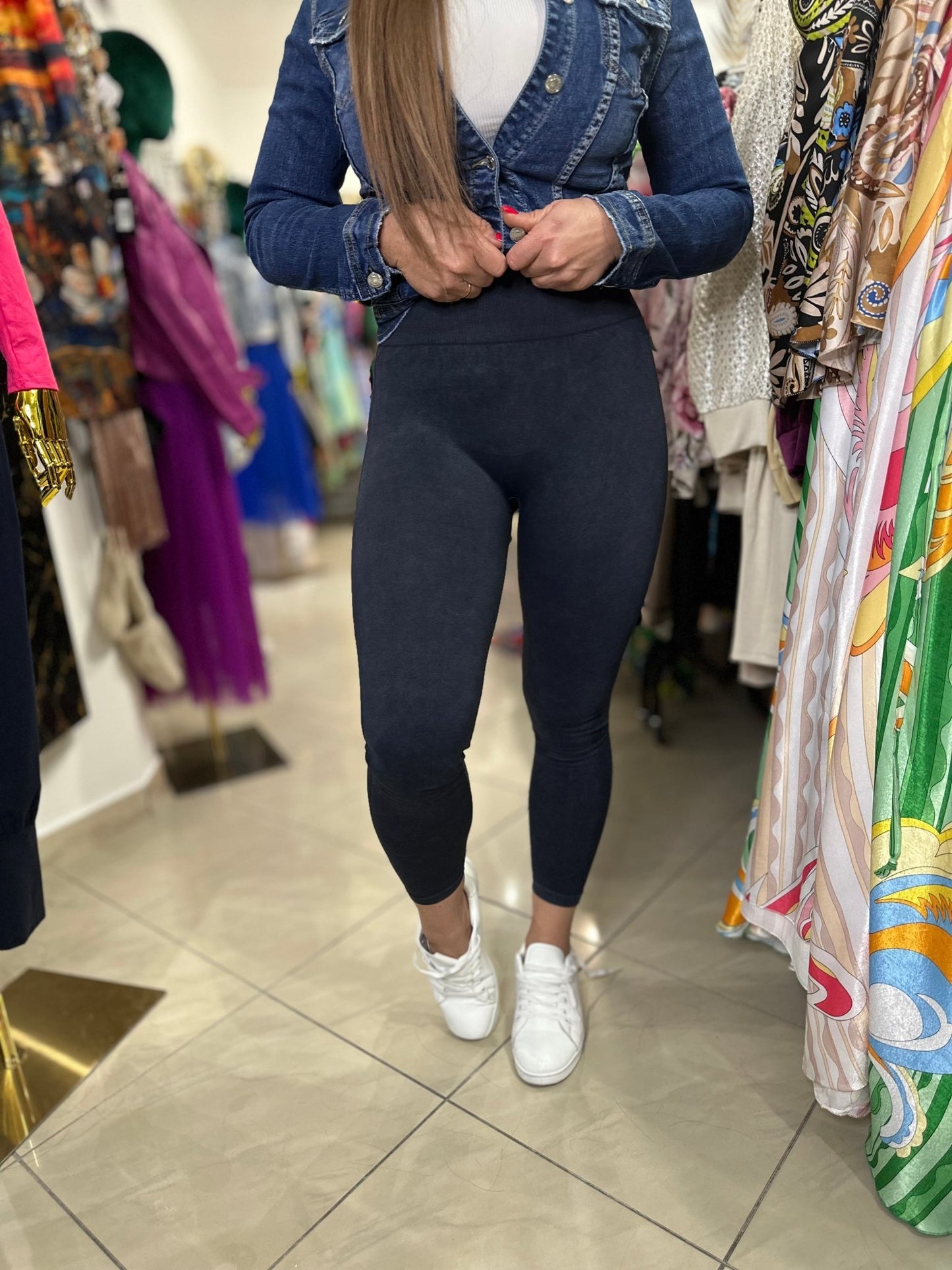 FITTLADY fekete alakformáló fitness edző nadrág - BELADY