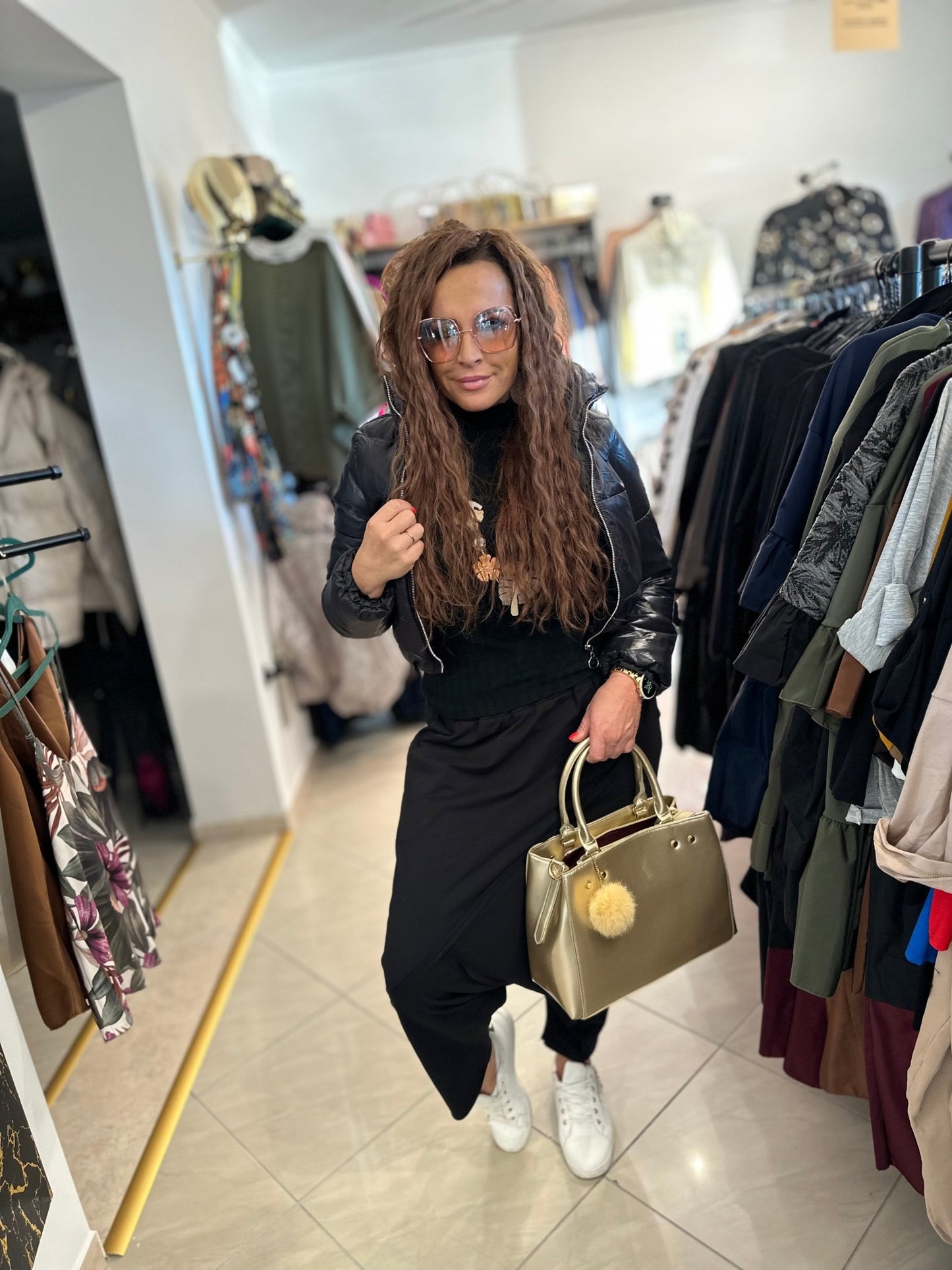 GERDA fekete kabát - BELADY