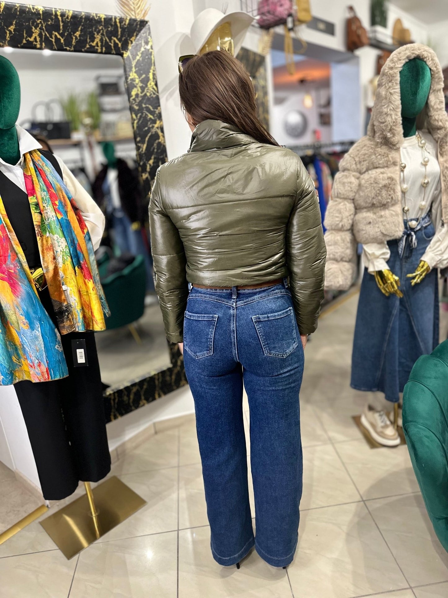 GERDA khaki zöld kabát - BELADY
