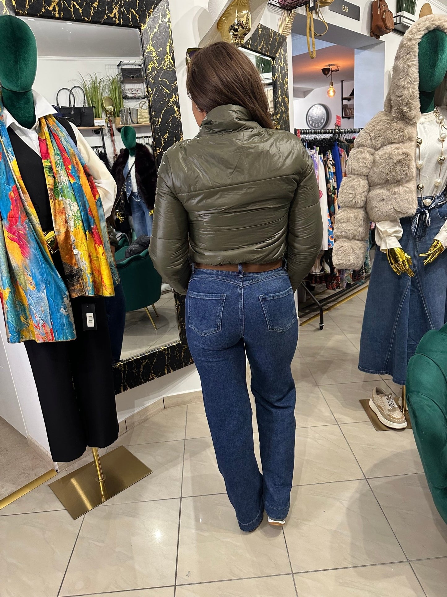 GERDA khaki zöld kabát - BELADY