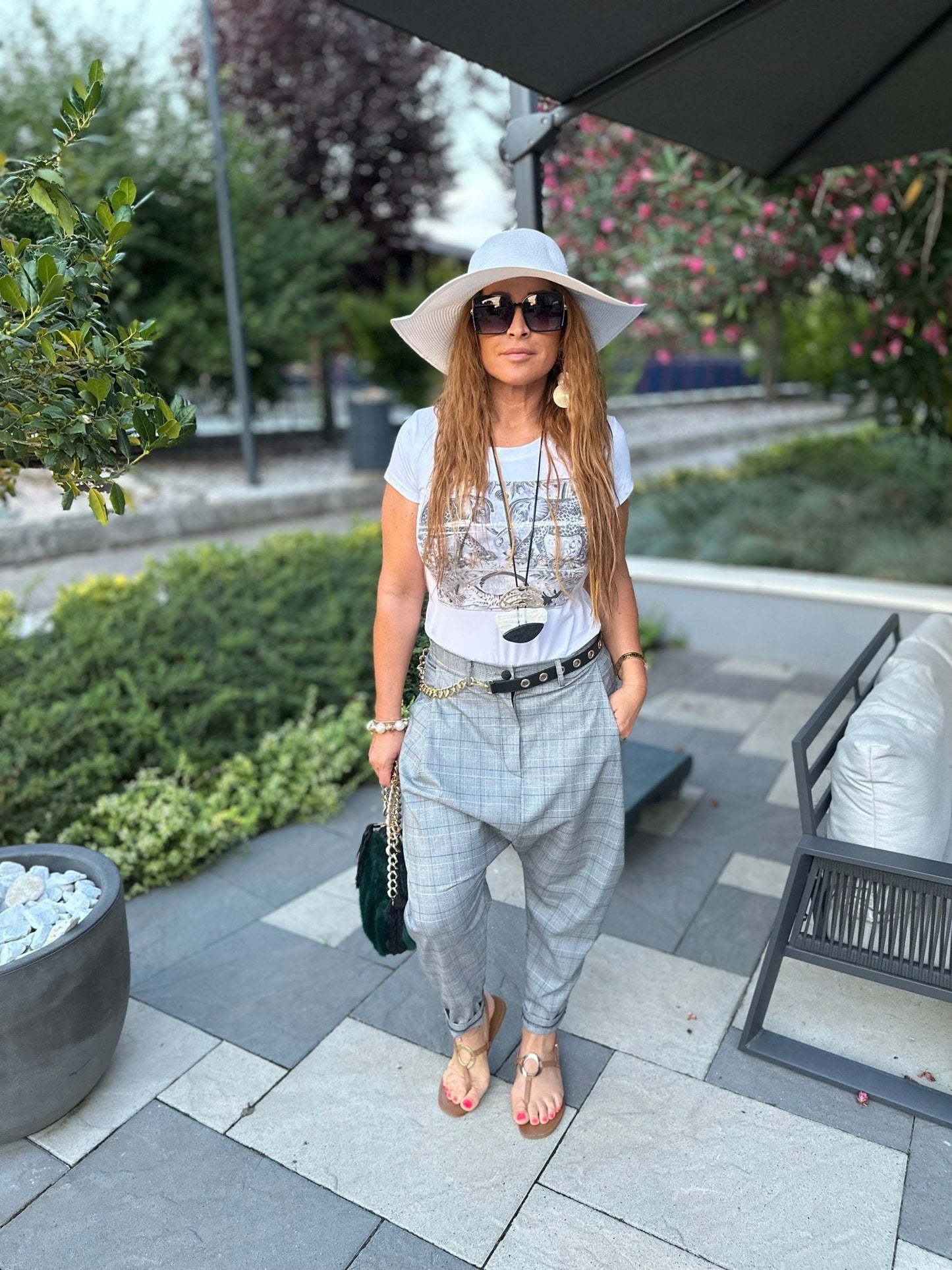 GINA Fekete arany láncos öv - BELADY