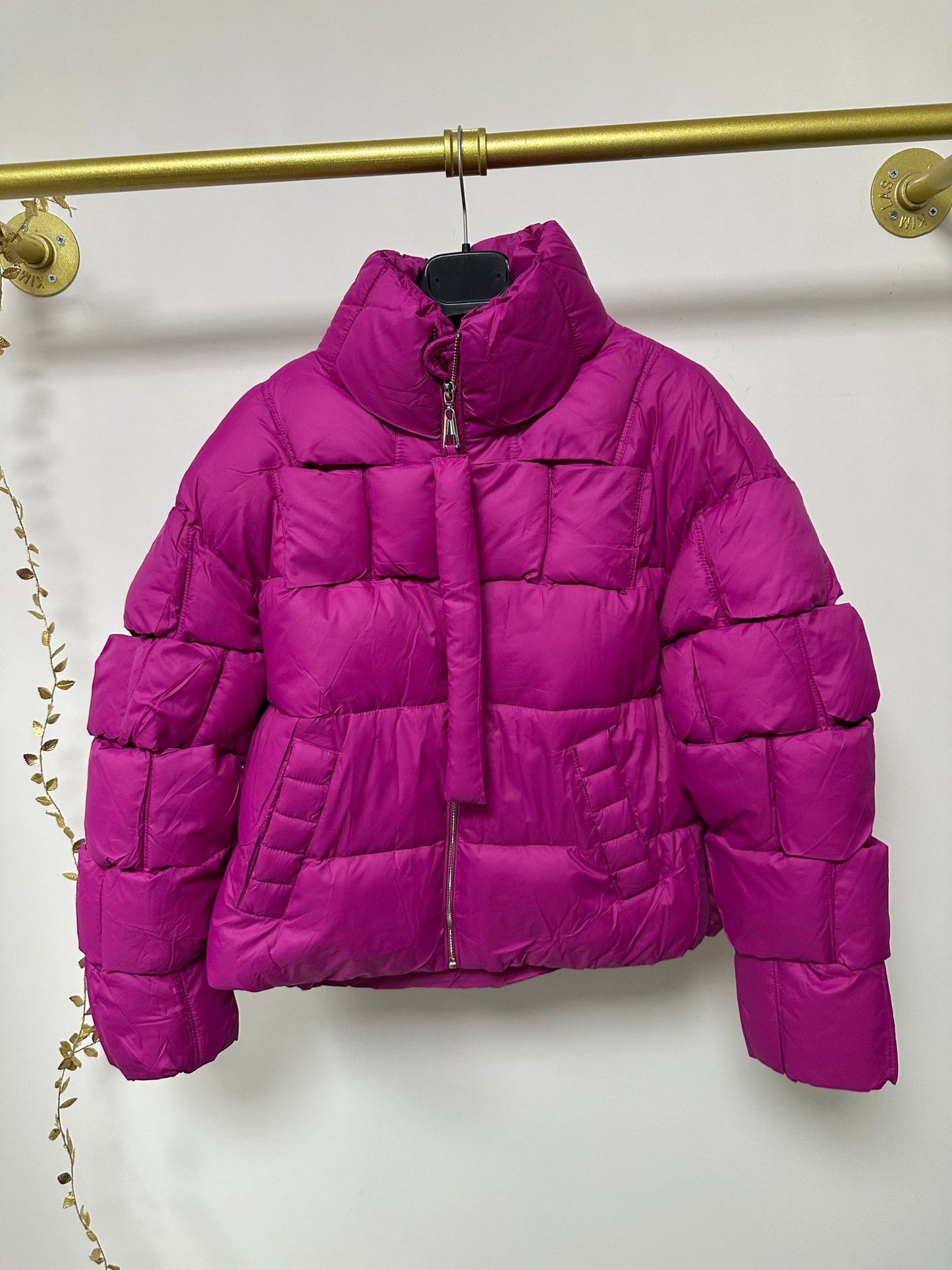 JANE magenta / pink pufi téli kabát - BELADY