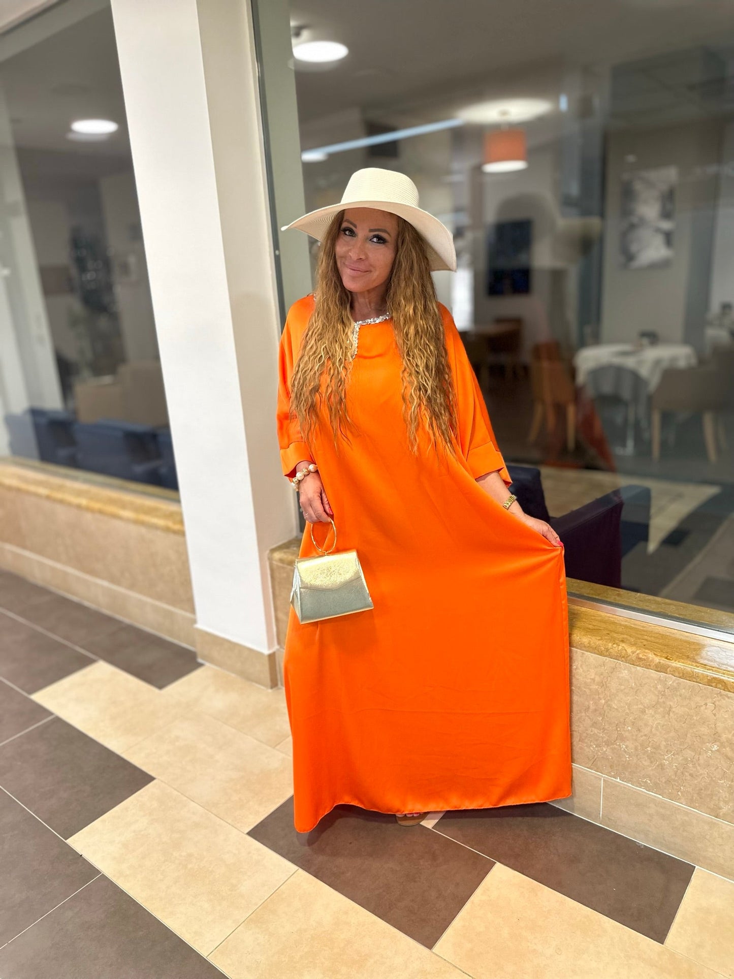 MARIE narancs alkalmi ruha - BELADY