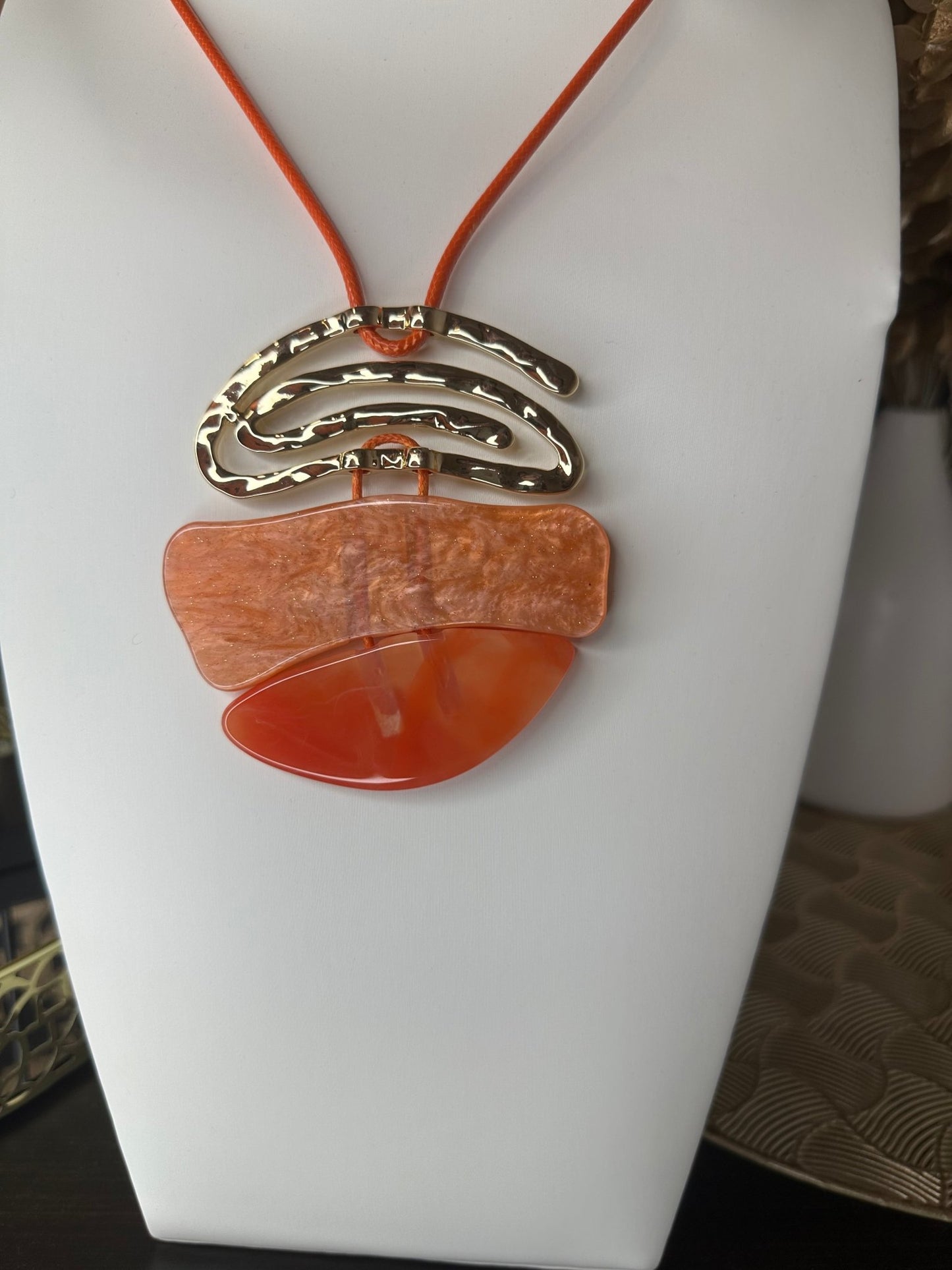 MEDAL narancs arany nyaklánc - BELADY