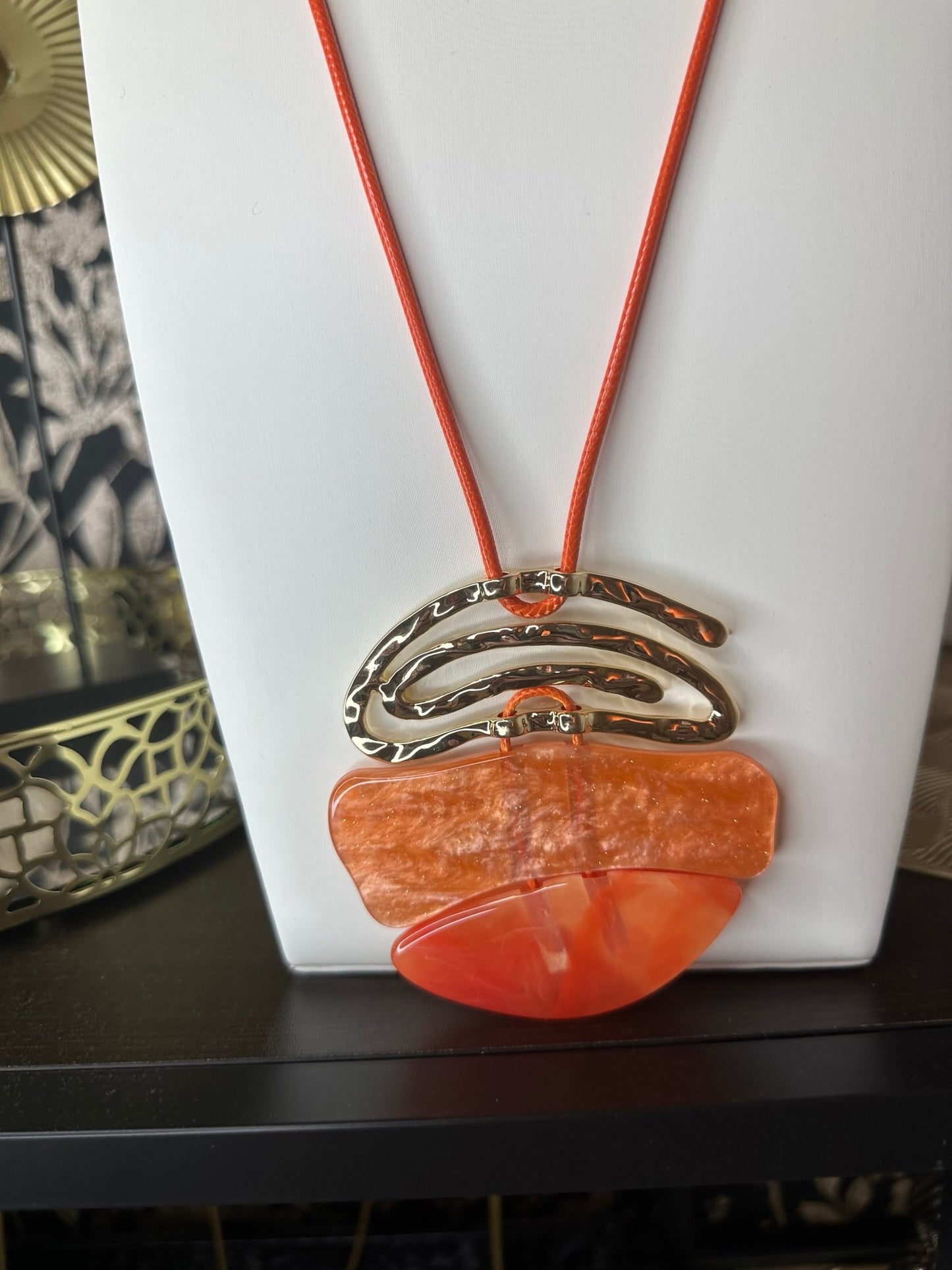 MEDAL narancs arany nyaklánc - BELADY