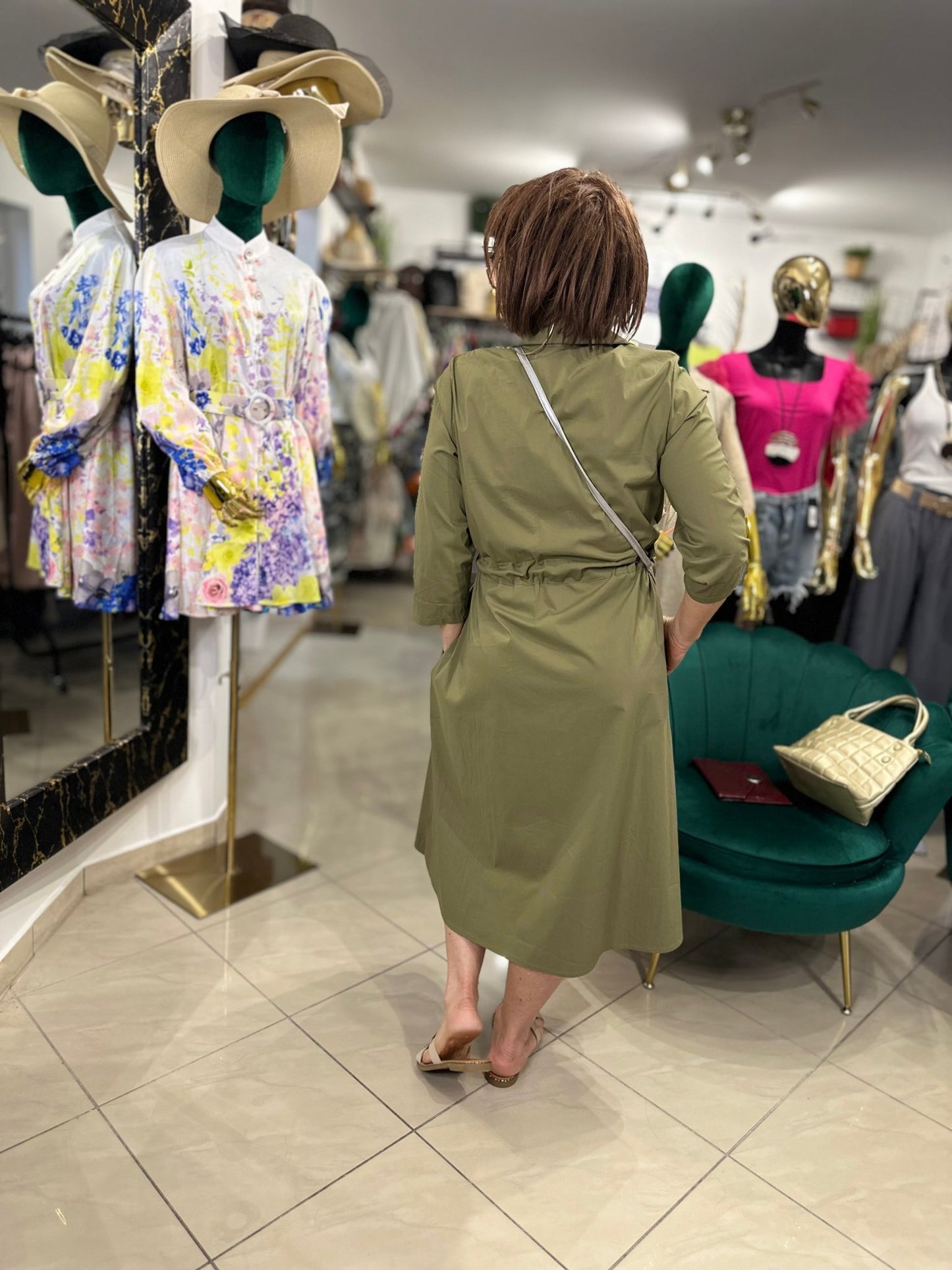 MILADY khaki különleges ingruha - BELADY