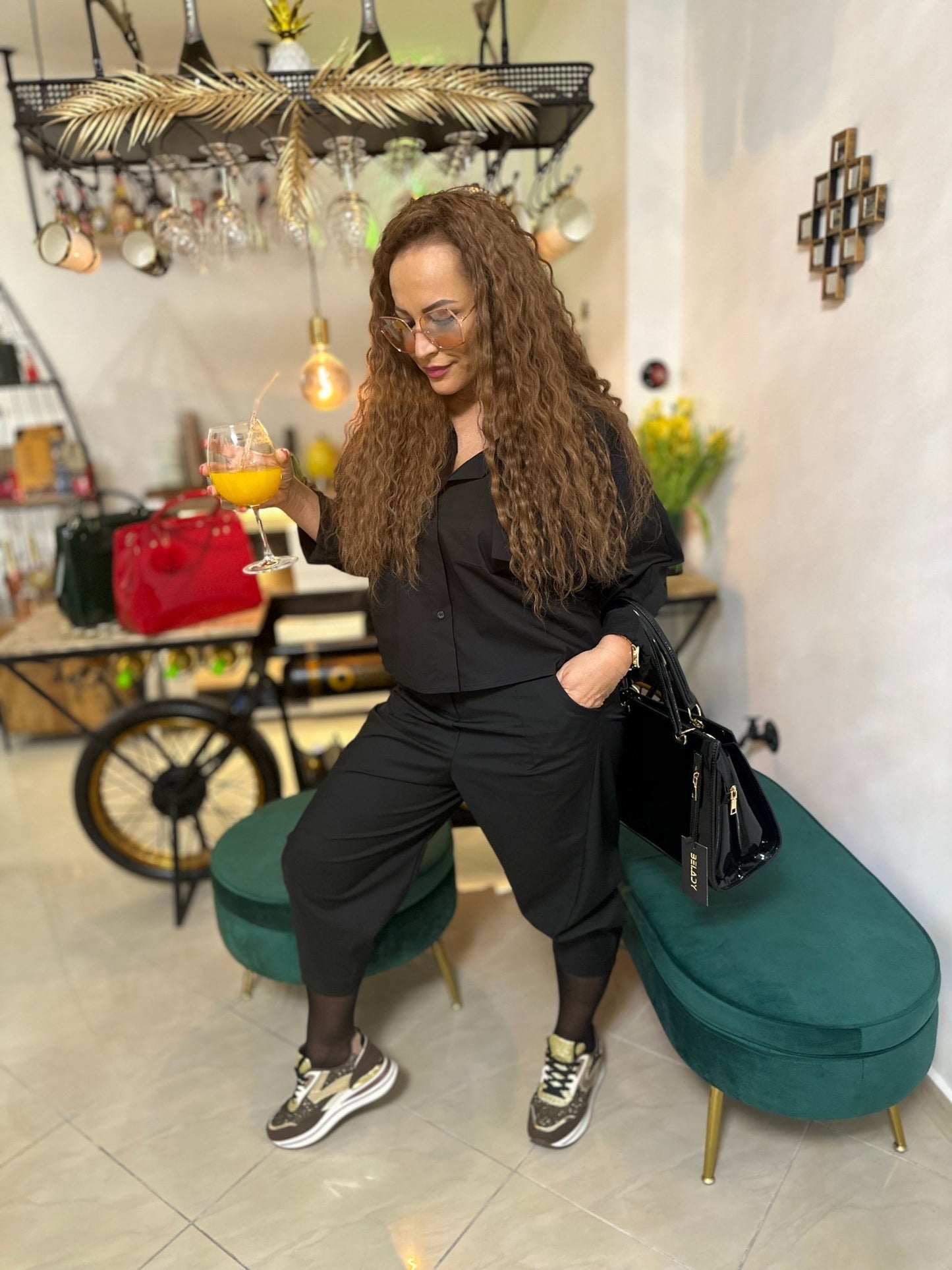 NANCY fekete egyedi ing - BELADY