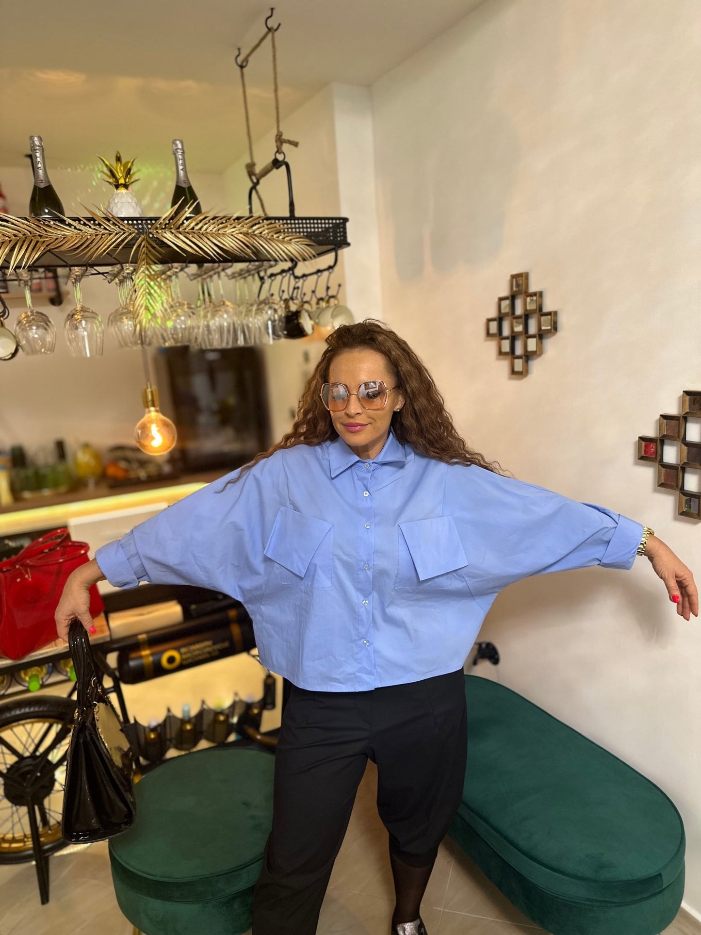 NANCY kék egyedi ing - BELADY