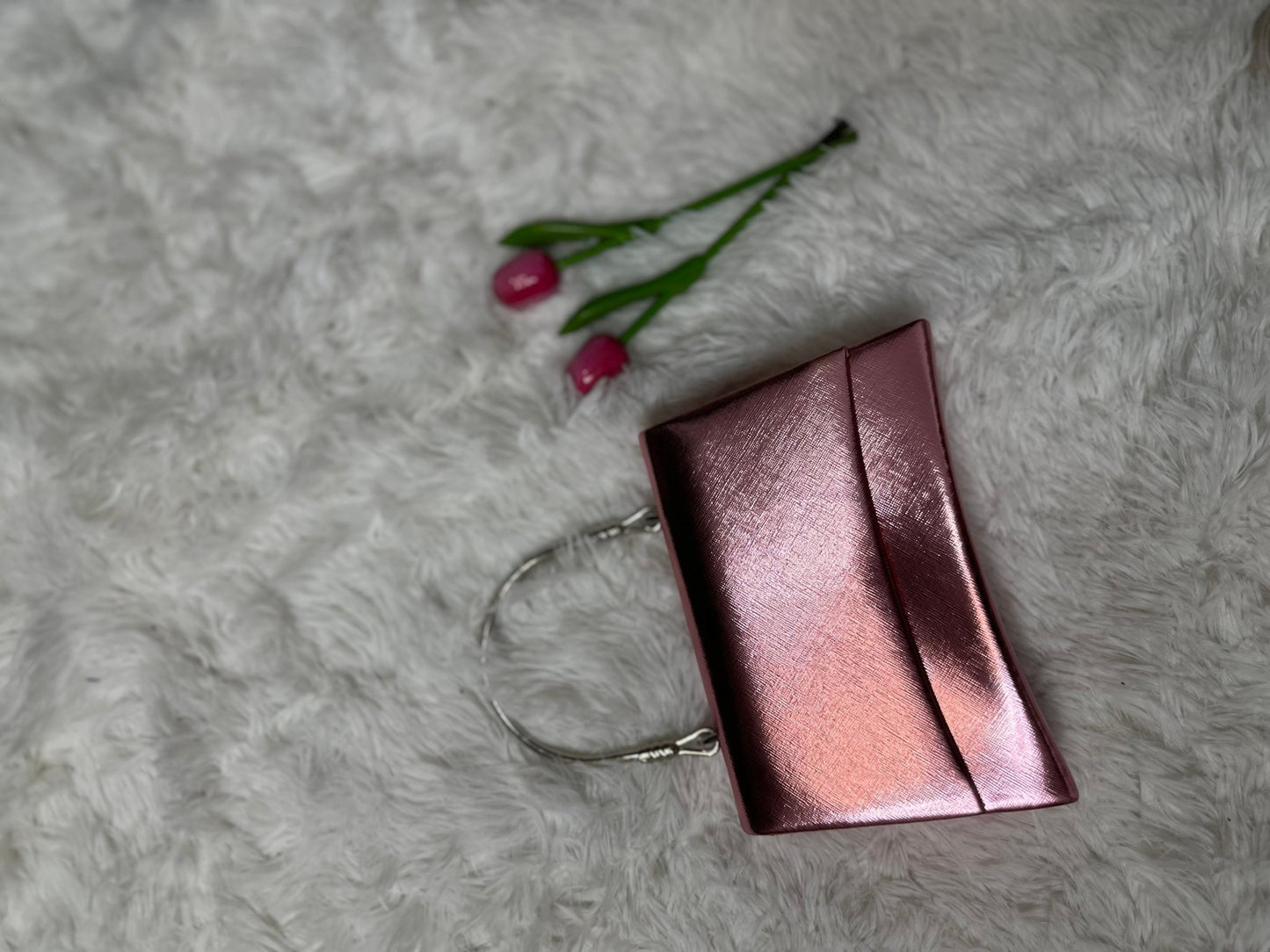 Pezsgő/Rose gold alkalmi kistáska - BELADY