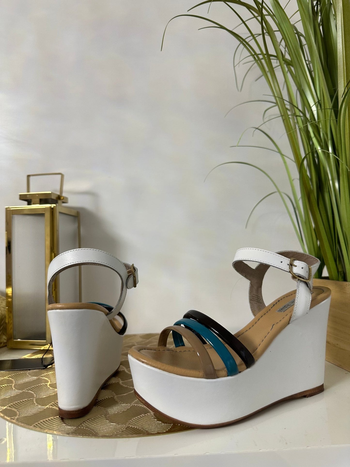 TOSCA BLU SHOES fehér magas talpú szandál (EU36 - os) - BELADY