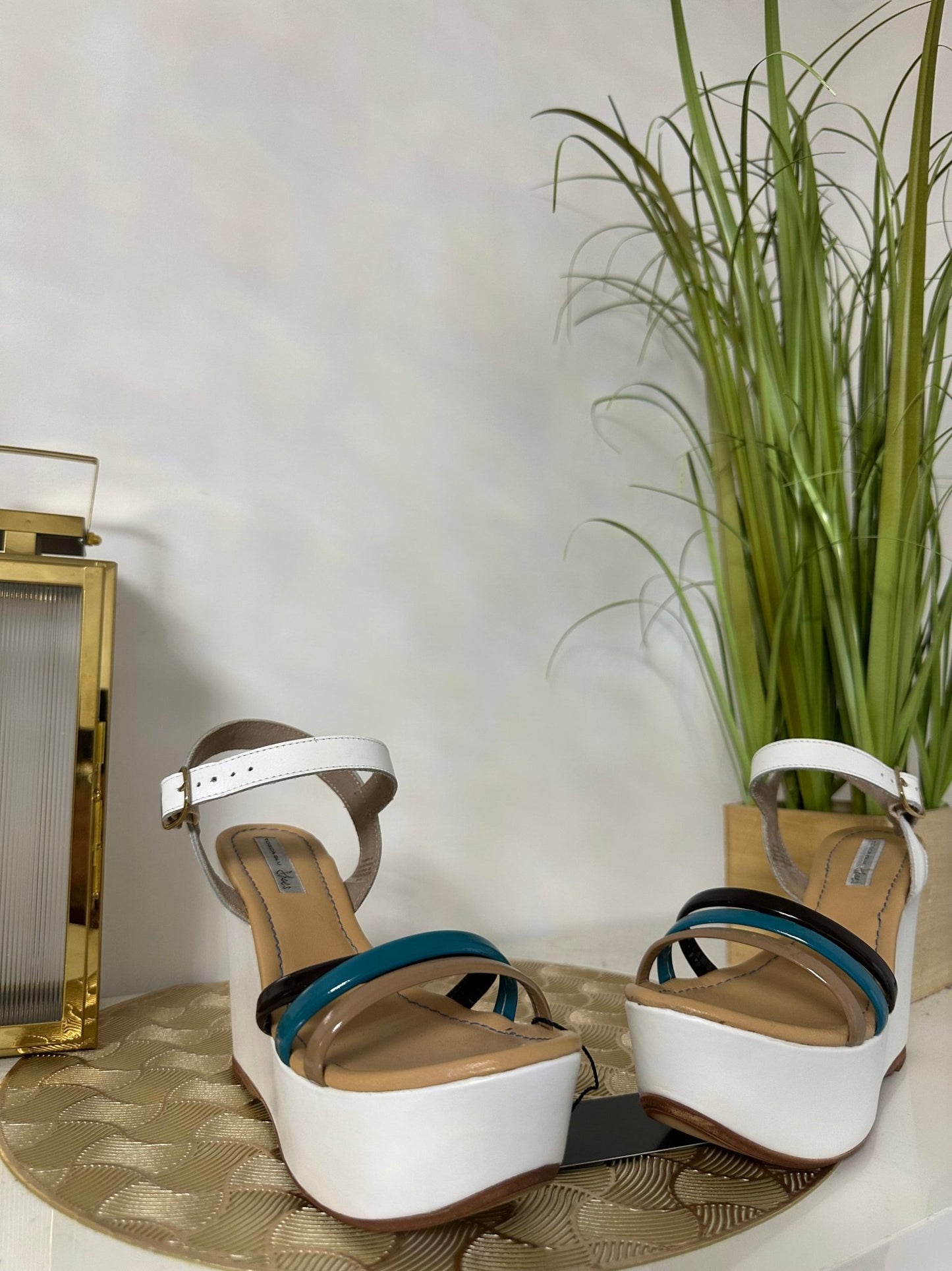 TOSCA BLU SHOES fehér magas talpú szandál (EU36 - os) - BELADY