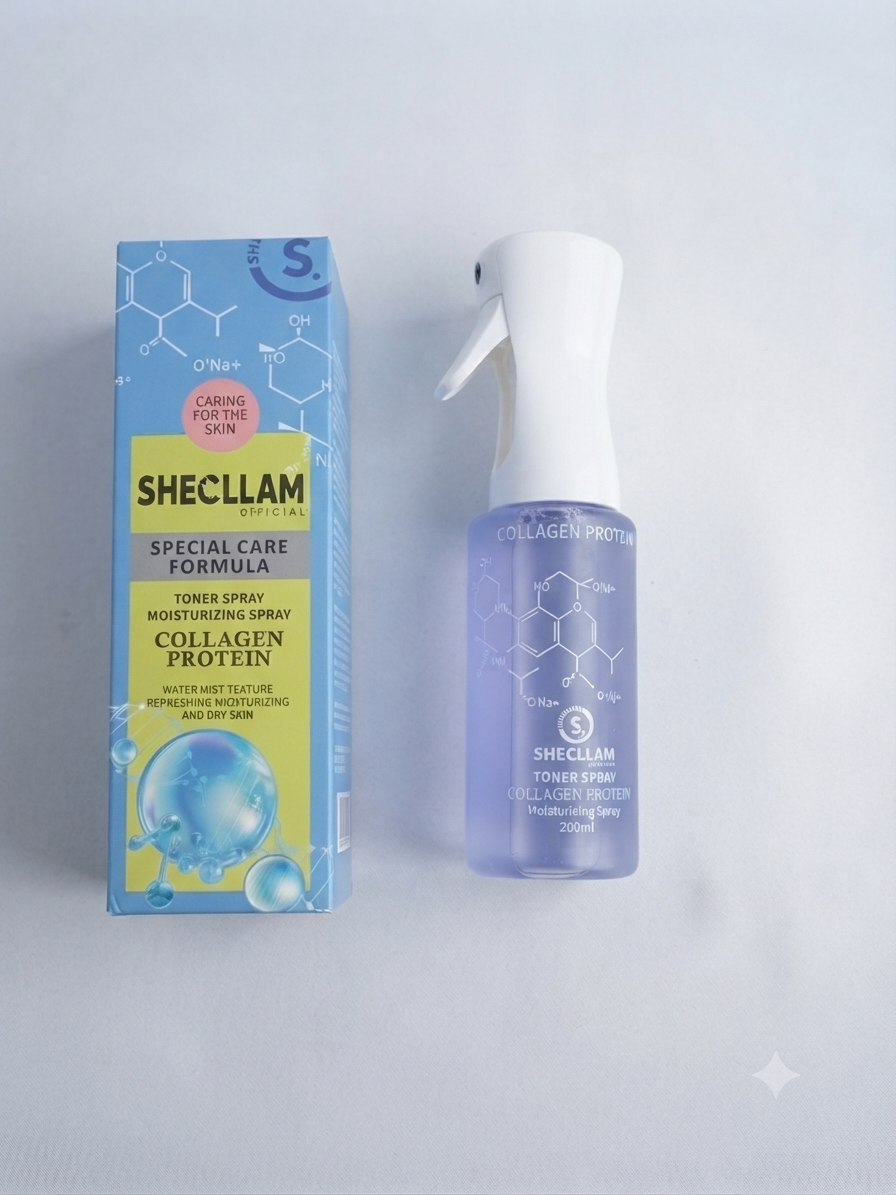 Kollagén Protein Növényi Kivonatos Hidratáló Spray / Tonik Spray (200 ml)