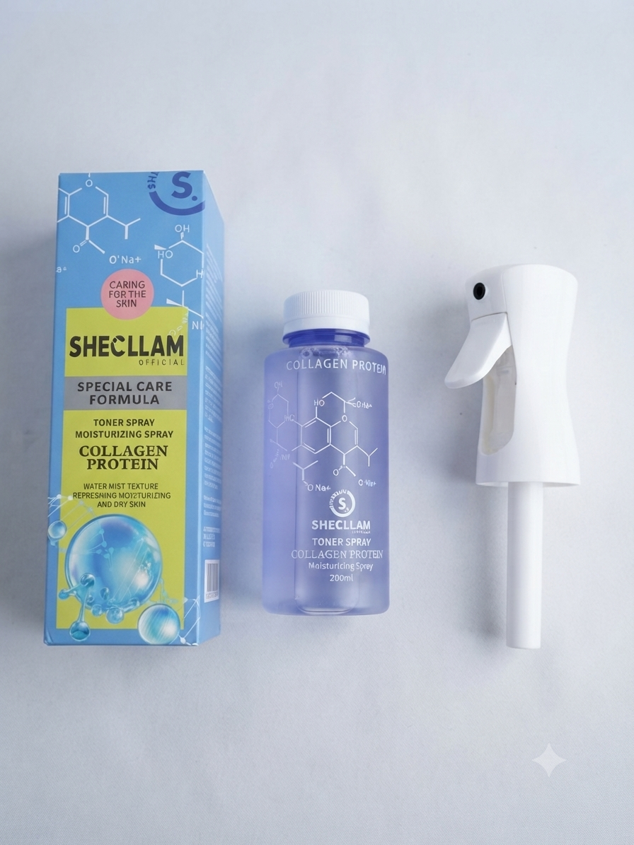 Kollagén Protein Növényi Kivonatos Hidratáló Spray / Tonik Spray (200 ml)