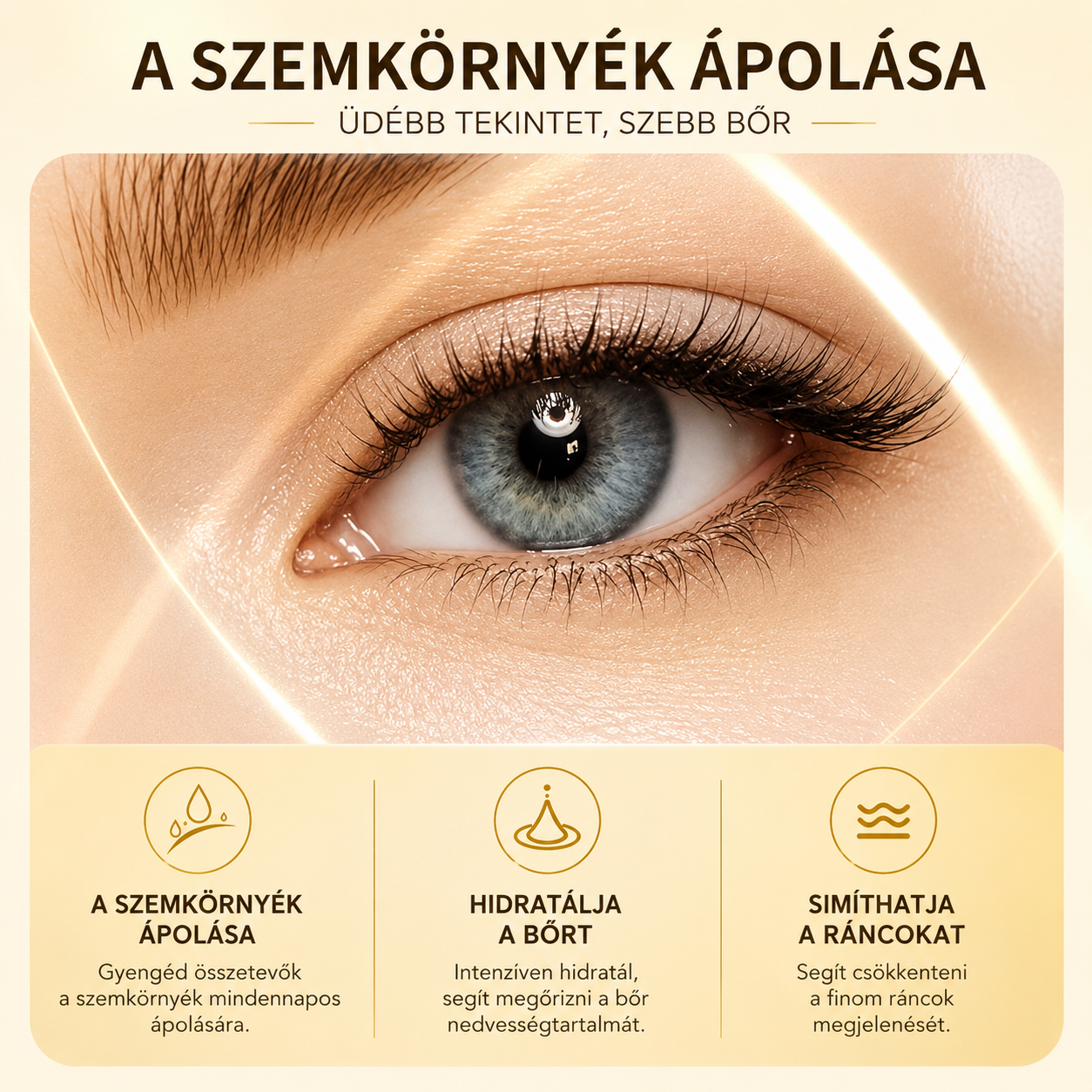 SADOER Retinol Roll-On Szemkörnyékápoló Szérum – 15 ml