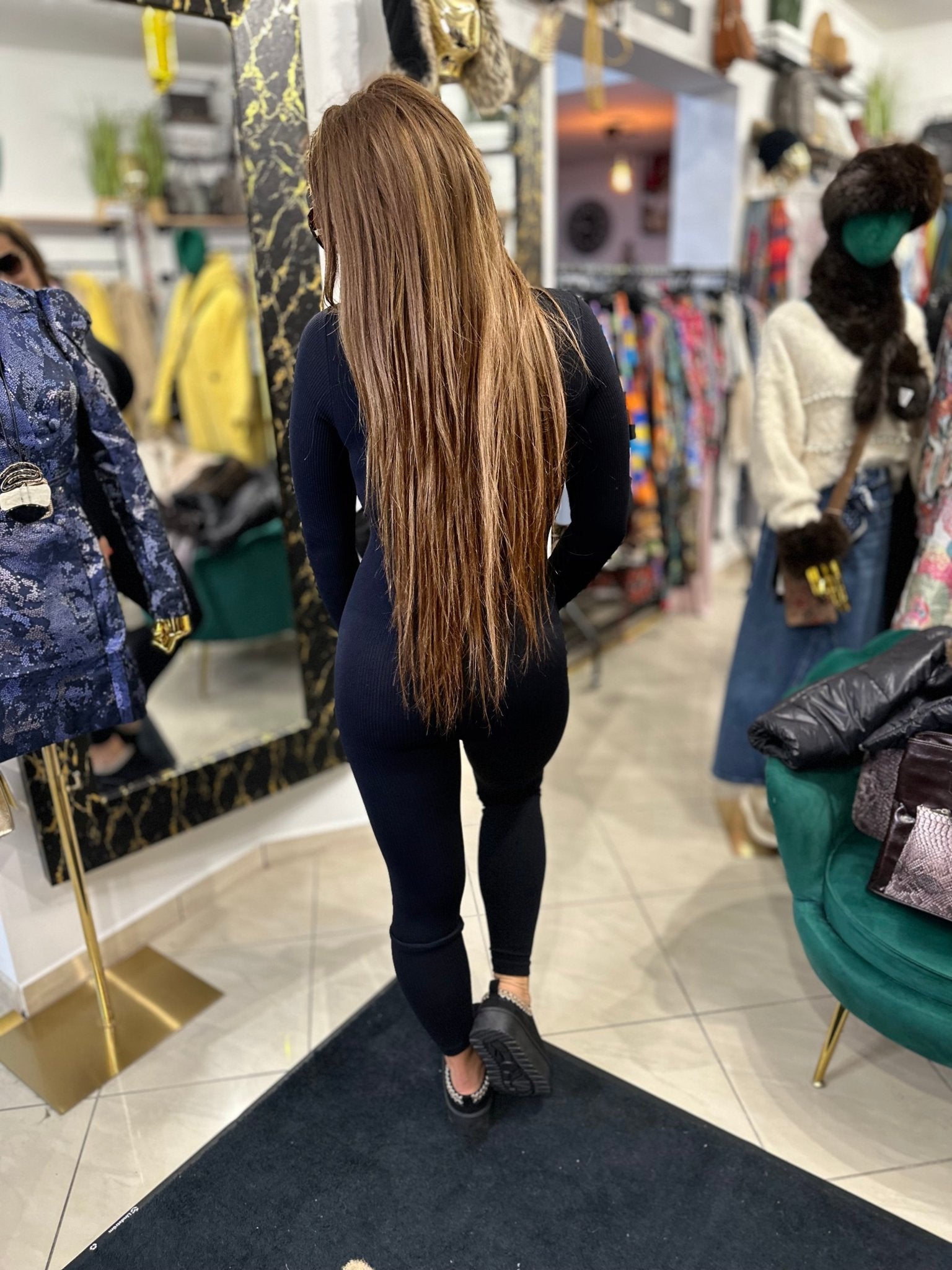 AMANDA fekete alakformáló overál - BELADY