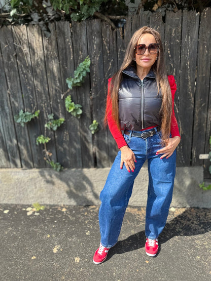 AMÉLIA baggy farmer nadrág övvel - BELADY