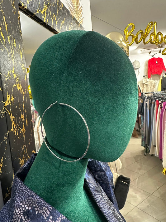 ANDIKA ezüst színű karika fülbevaló - BELADY