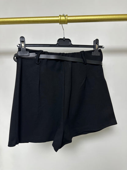 ANI fekete mini szoknya nadrág övvel - BELADY