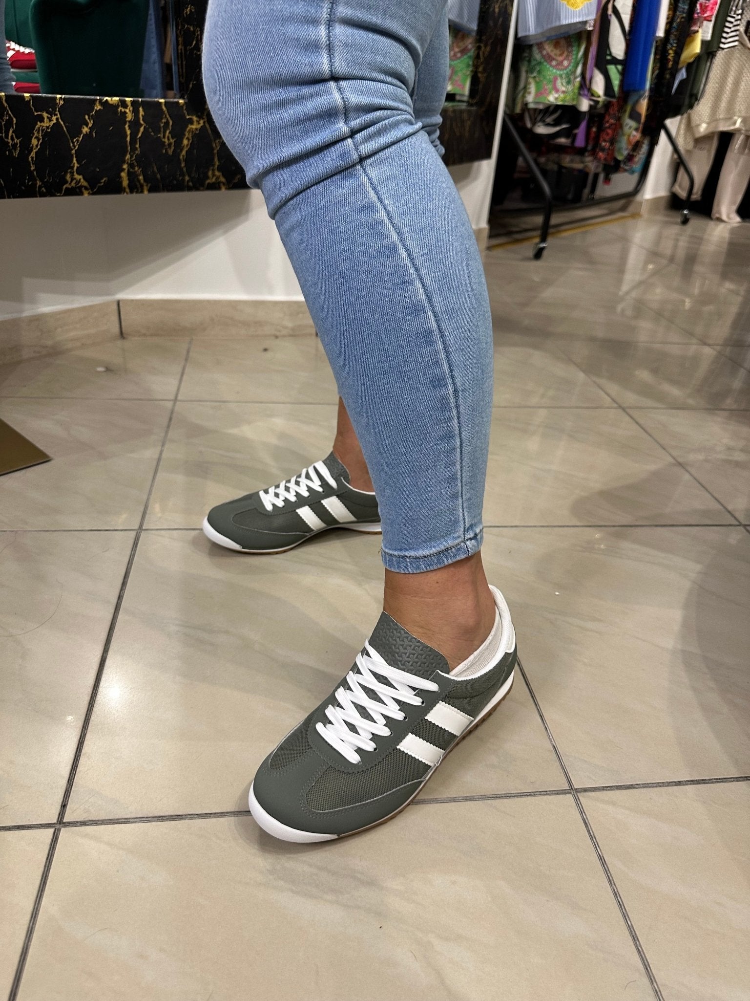 ANITA khaki zöld sport cipő - BELADY