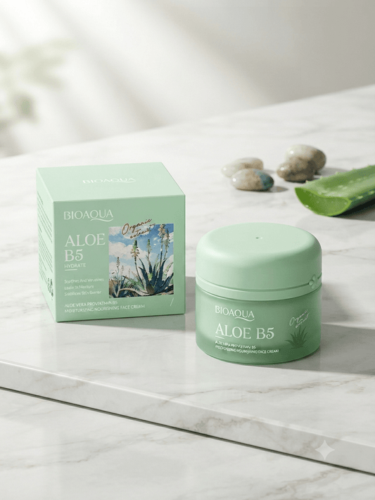 Bioaqua Aloe B5 Hydrate – Aloe verás és provitamin B5-ös hidratáló és tápláló arckrém - BELADY