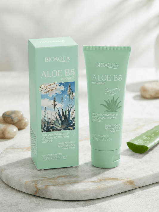 Bioaqua Aloe B5 Moisturize Purifying Cleanser – Aloe verás és provitamin B5-ös tisztító arctisztító - BELADY
