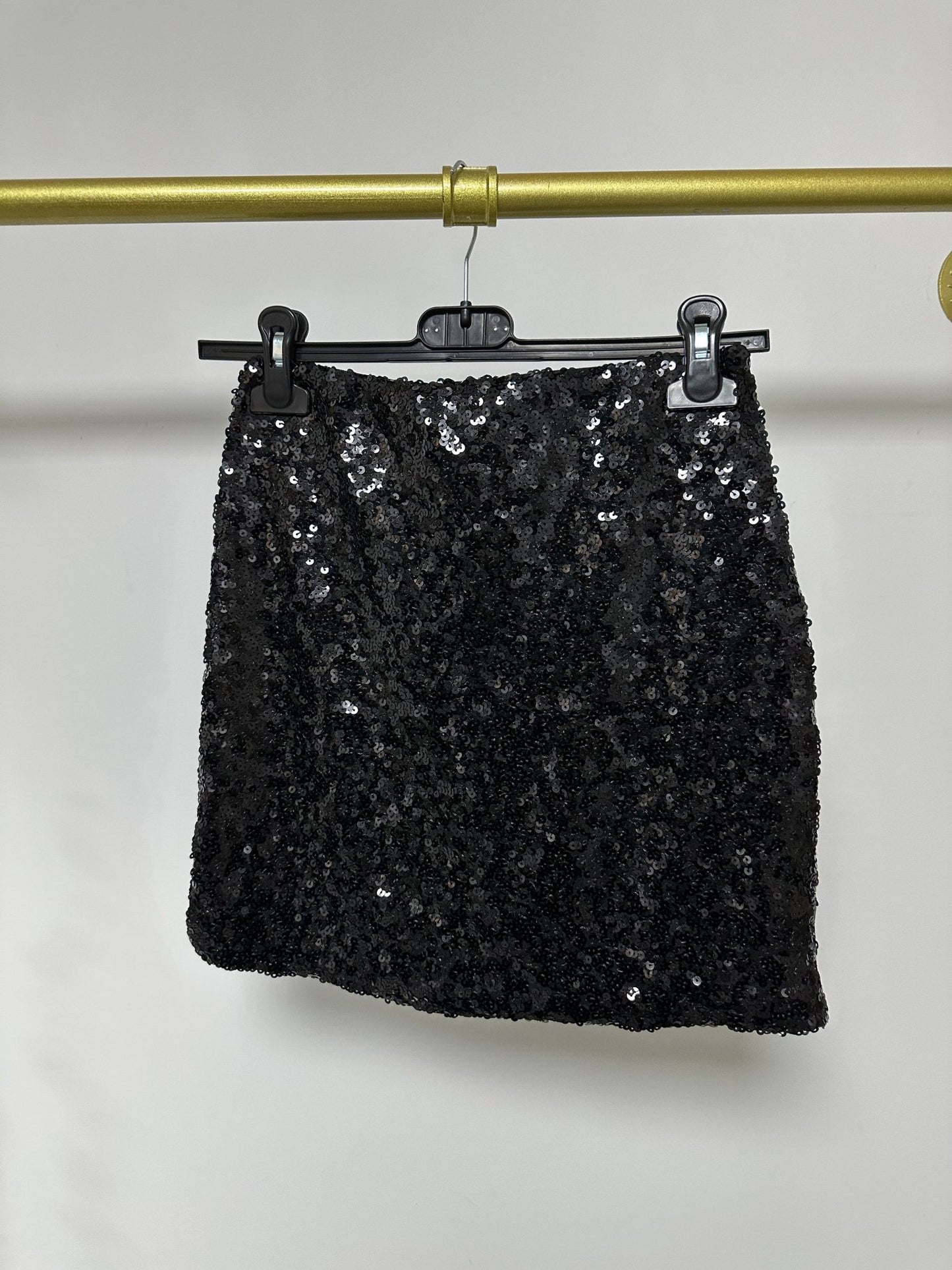 CARMEN fekete flitteres mini szoknya - BELADY