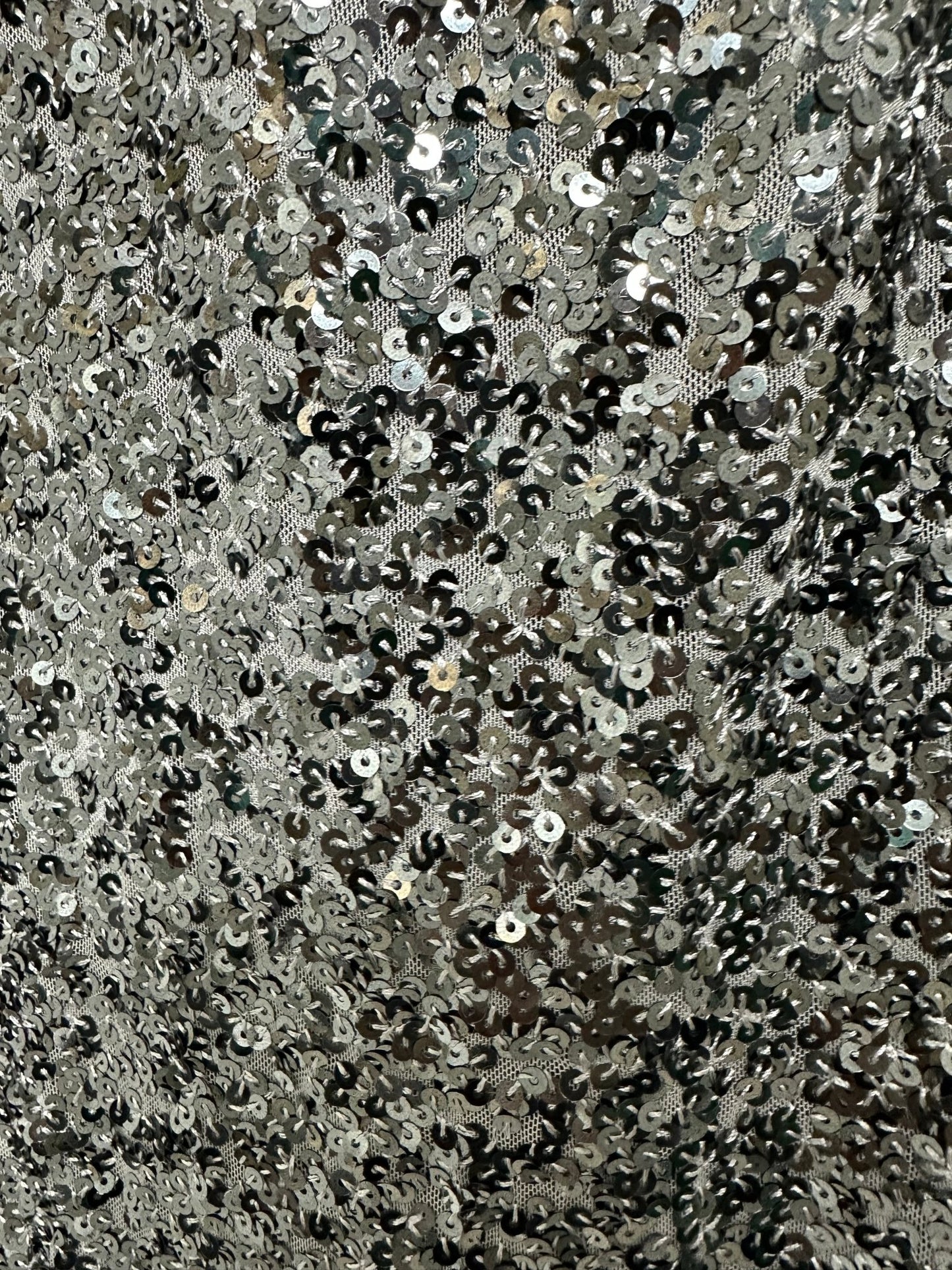 CARMEN szürke ezüst flitteres mini szoknya - BELADY