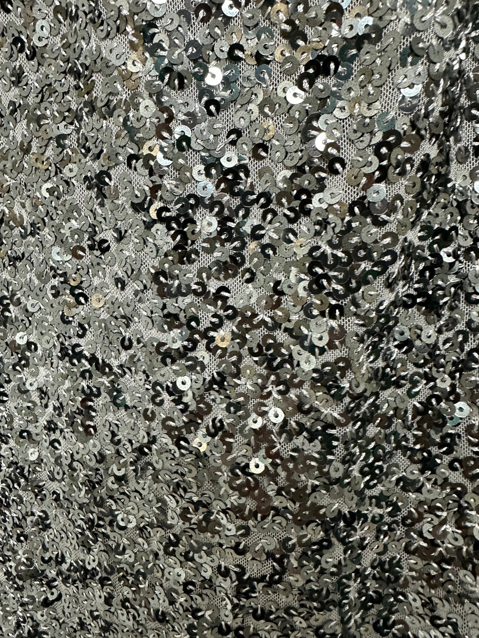 CARMEN szürke ezüst flitteres mini szoknya - BELADY