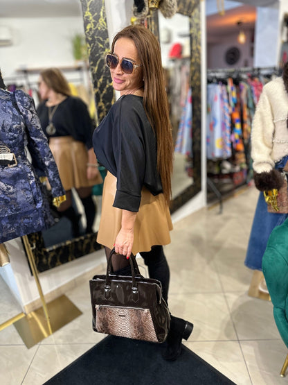 CAROLINA barna műbőr mini szoknya - BELADY