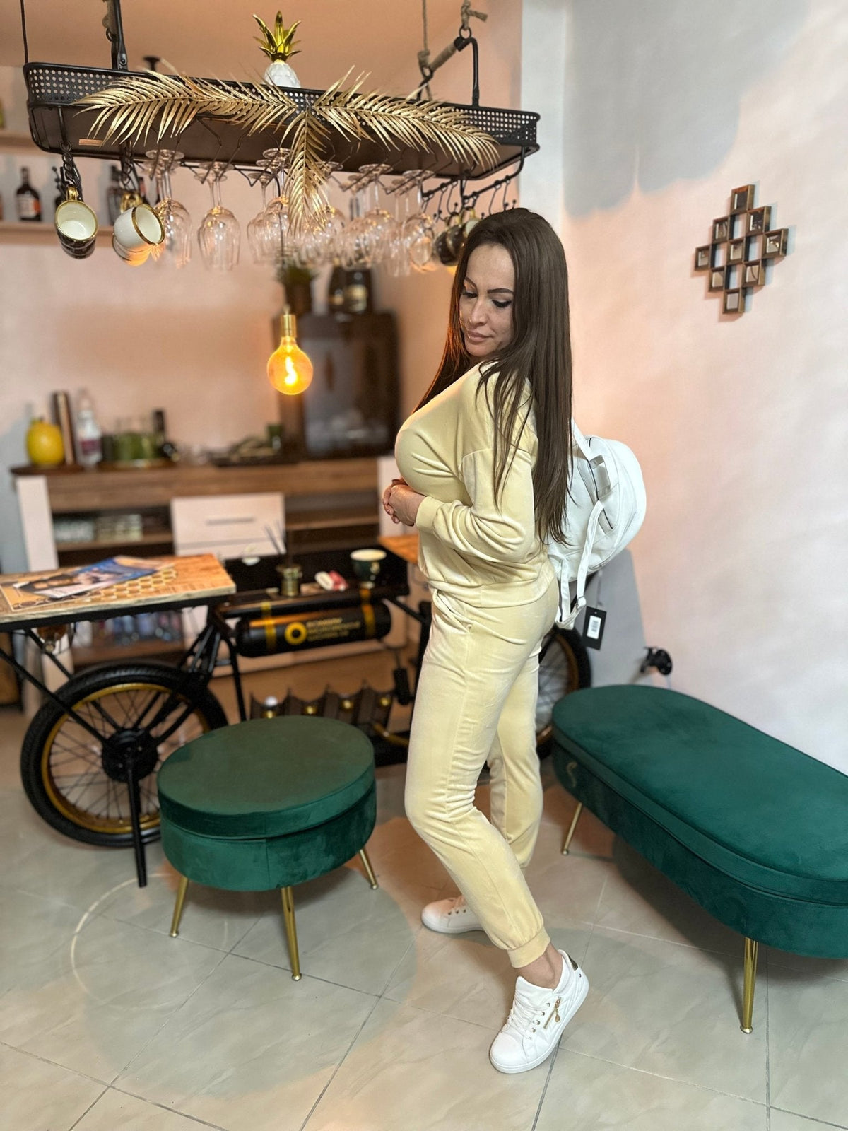 DANIELLE vajszínű melegítő szett - BELADY
