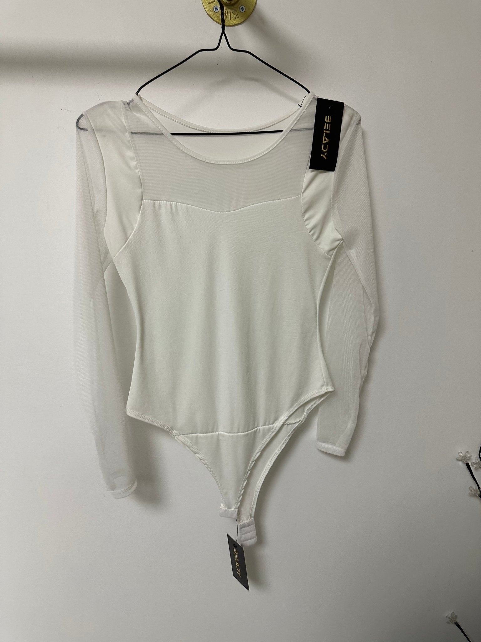 DIA hosszú fehér felső / body - BELADY