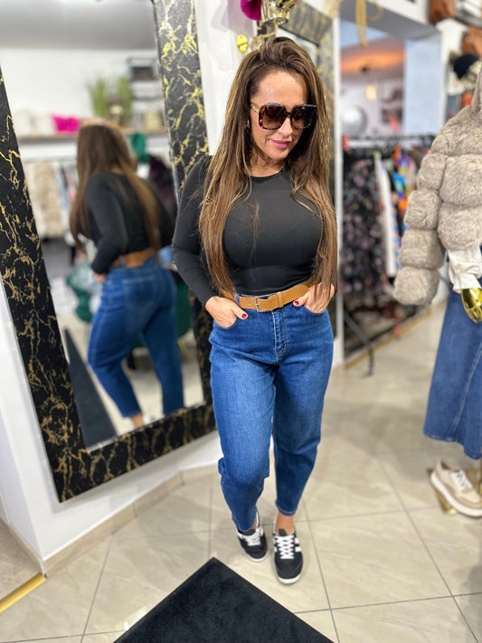 DINA elasztikus baggy farmer nadrág övvel - BELADY