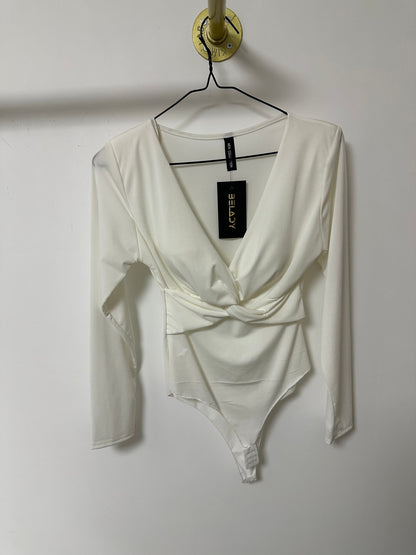 DINI hosszú fehér felső / body - BELADY