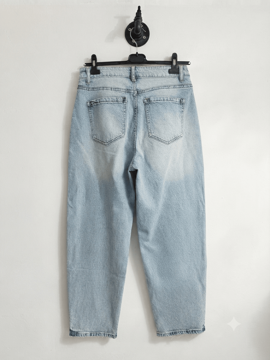 EDINA világos baggy farmer nadrág övvel - BELADY